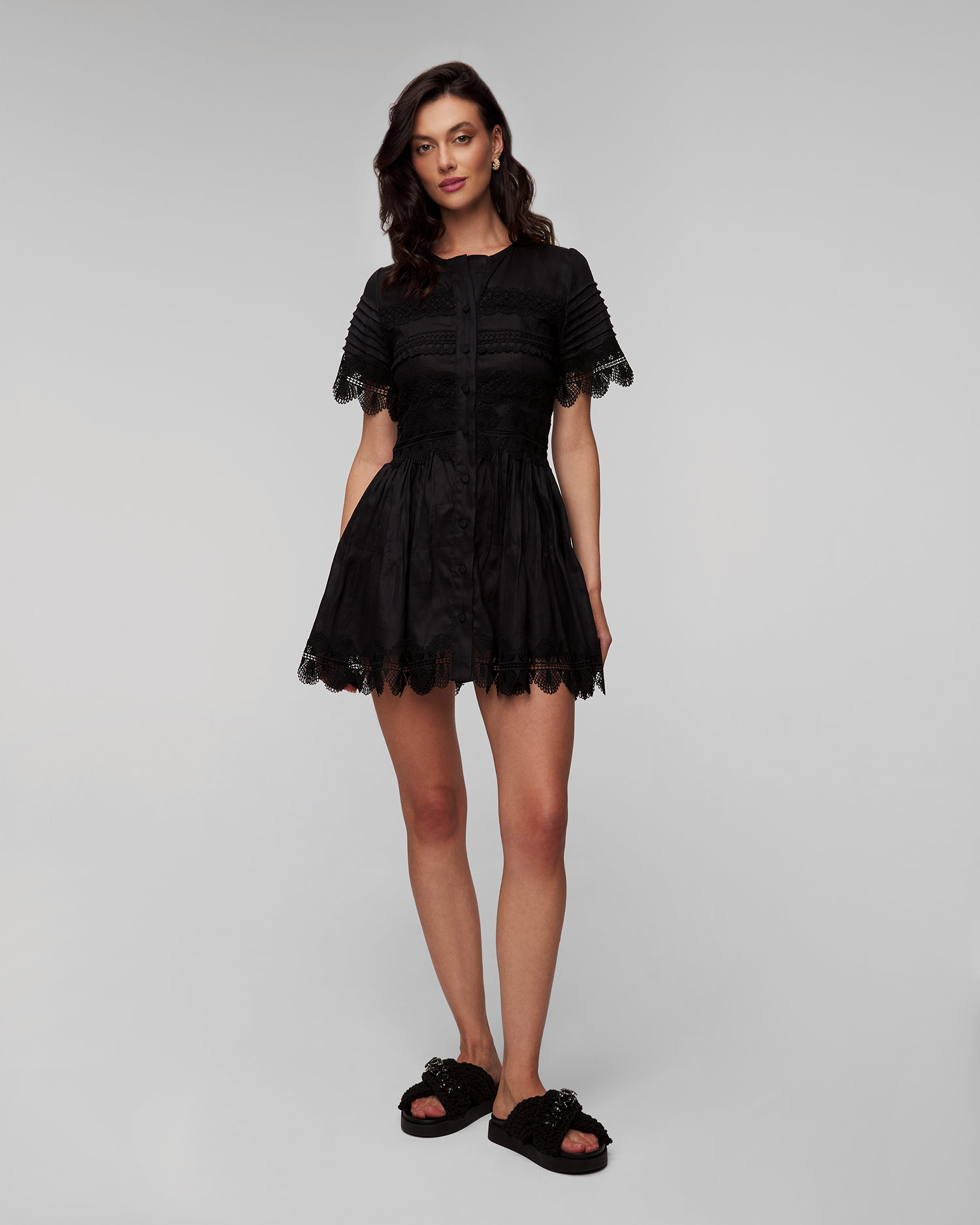 Waimari Violetta Damenkleid in Schwarz