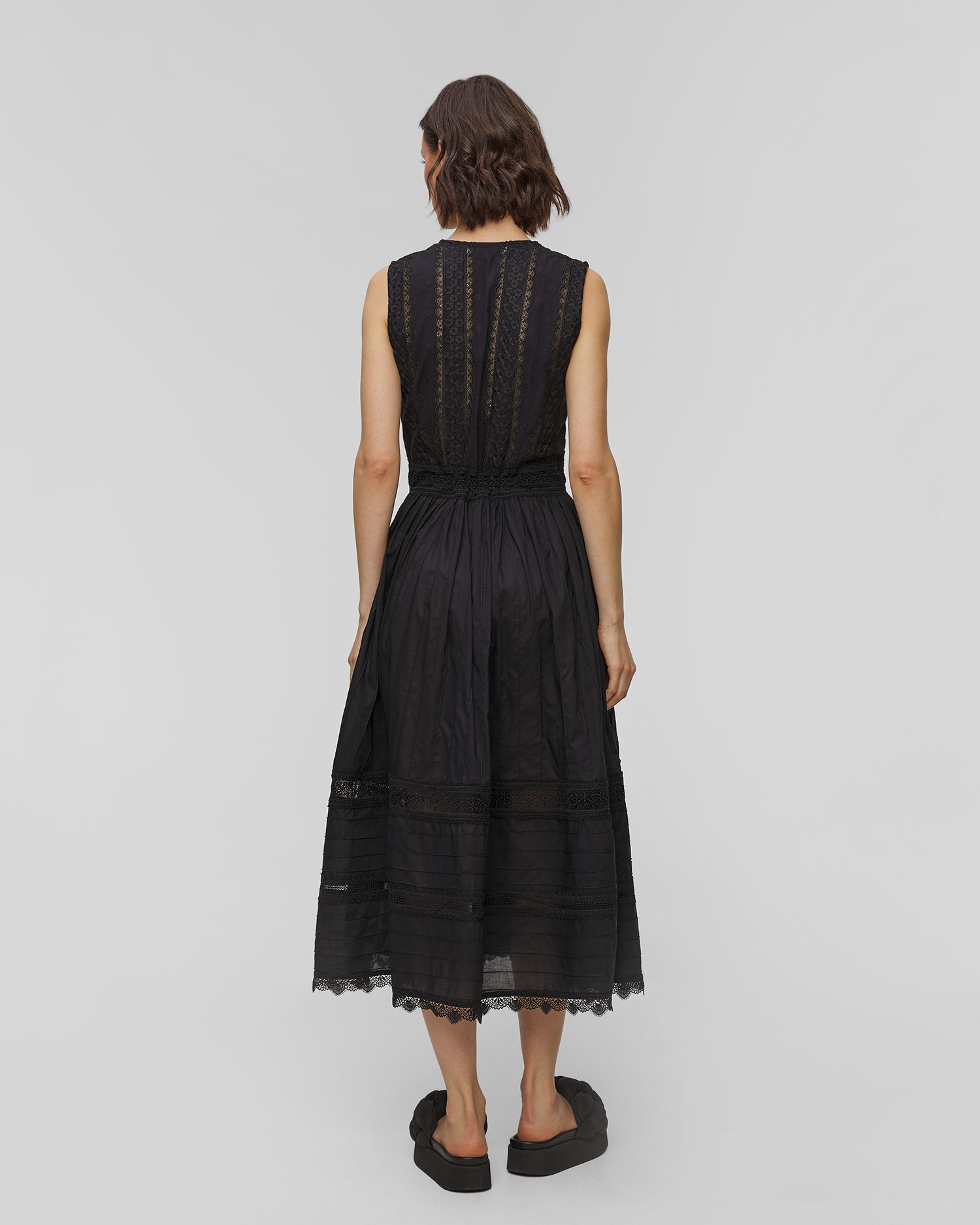 Rochie neagră pentru femei Waimari Solaire