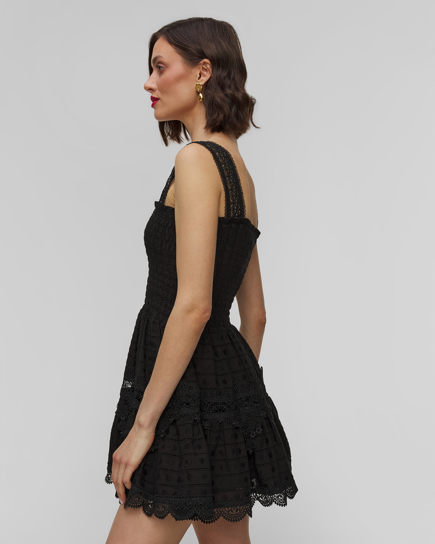 Rochie neagră pentru femei Waimari Leah