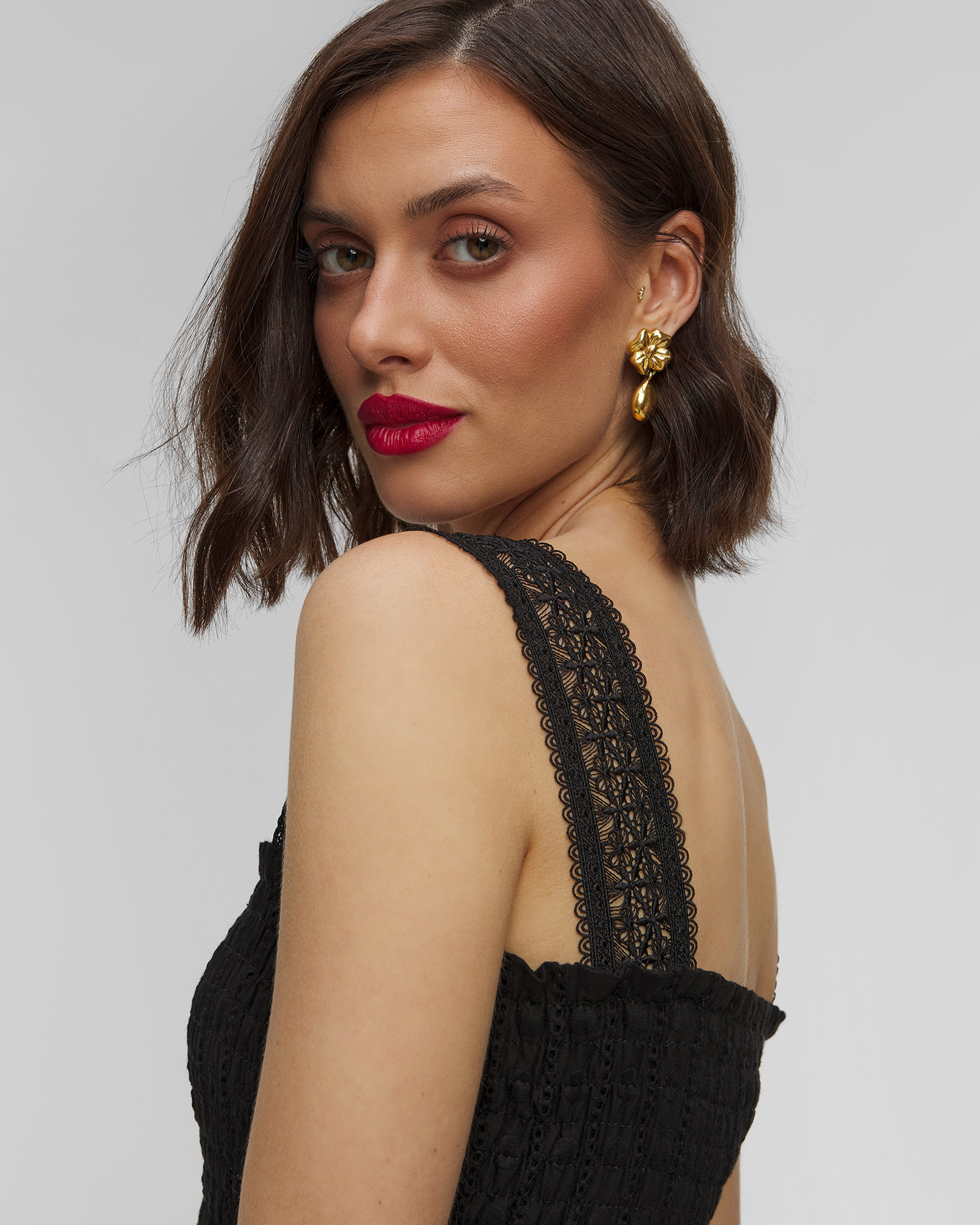 Rochie neagră pentru femei Waimari Leah