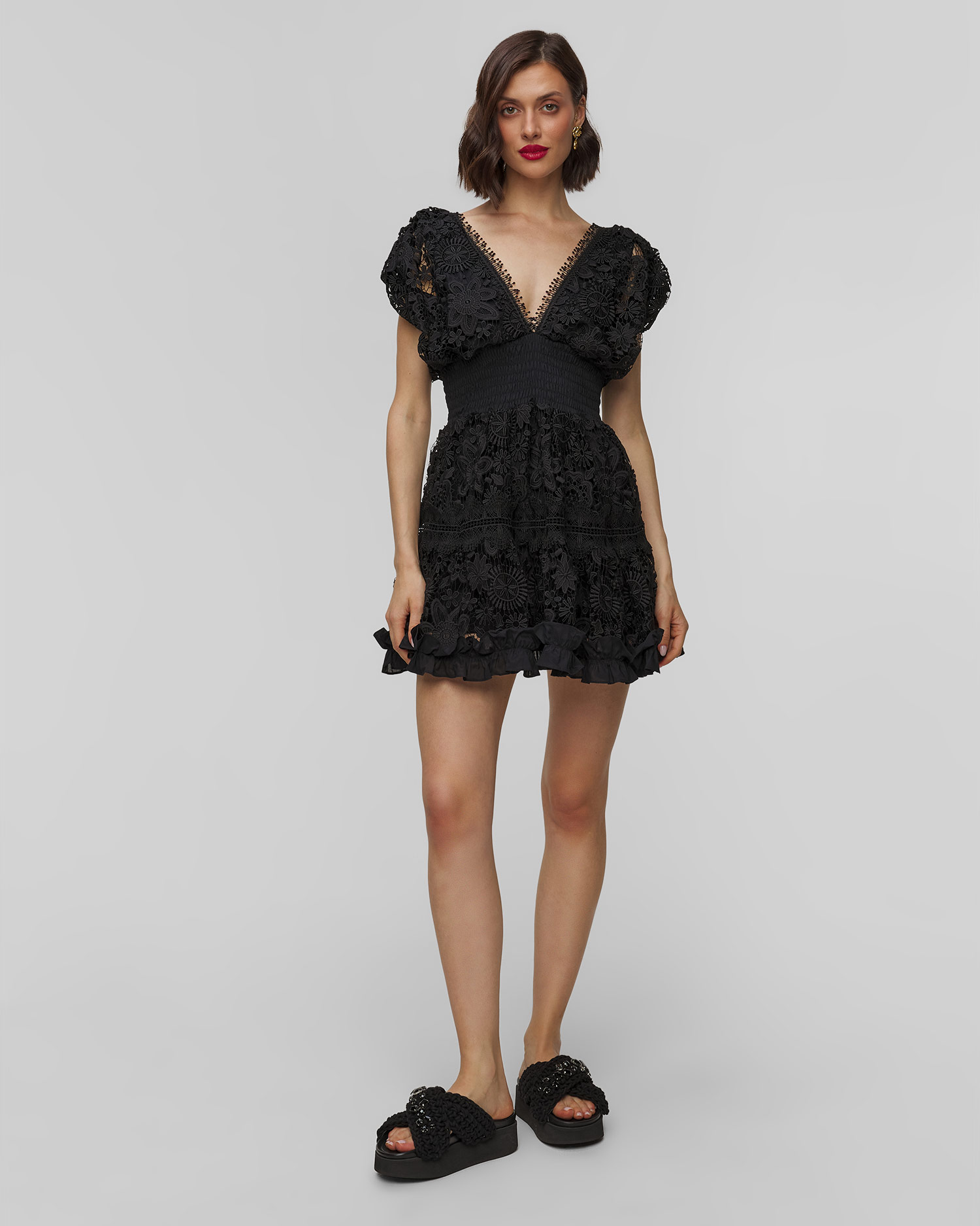 Robe noire pour femmes Waimari Morana Mini