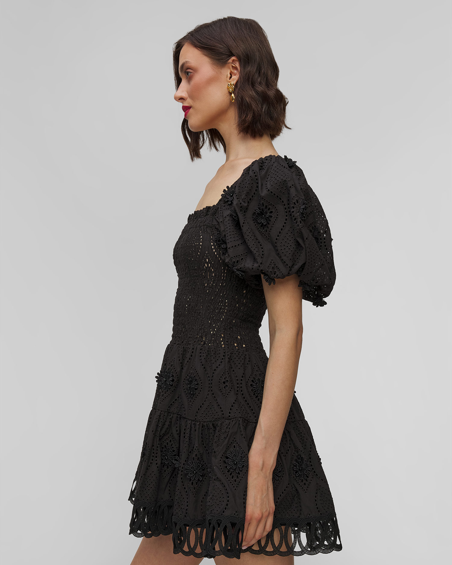 Rochie neagră pentru femei Waimari Eleonora Mini