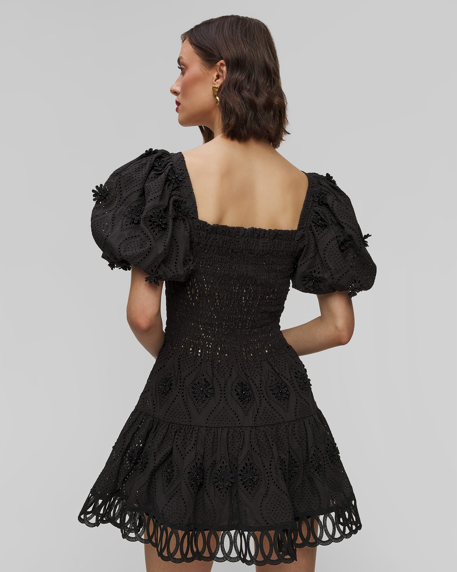 Rochie neagră pentru femei Waimari Eleonora Mini