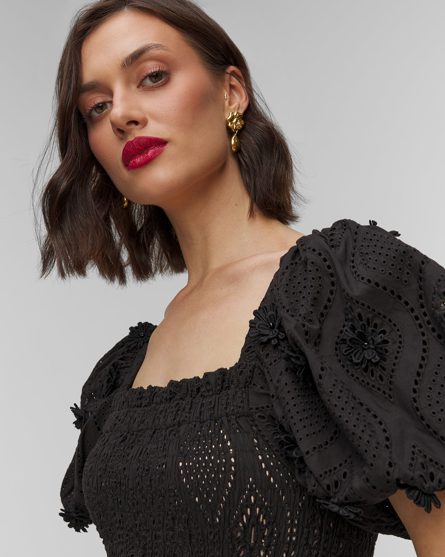 Rochie neagră pentru femei Waimari Eleonora Mini