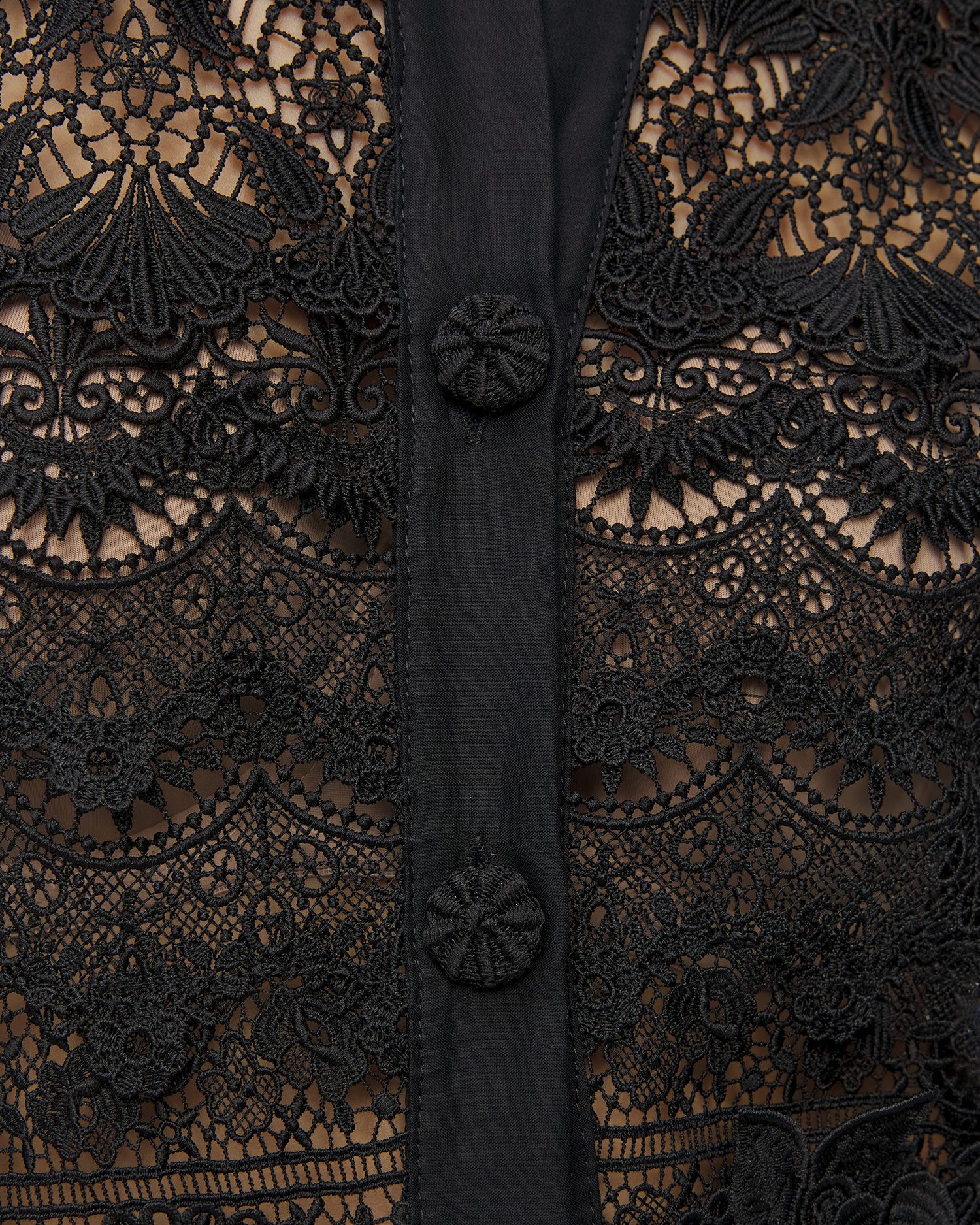 Czarna sukienka damska Waimari Hibiscus Midi