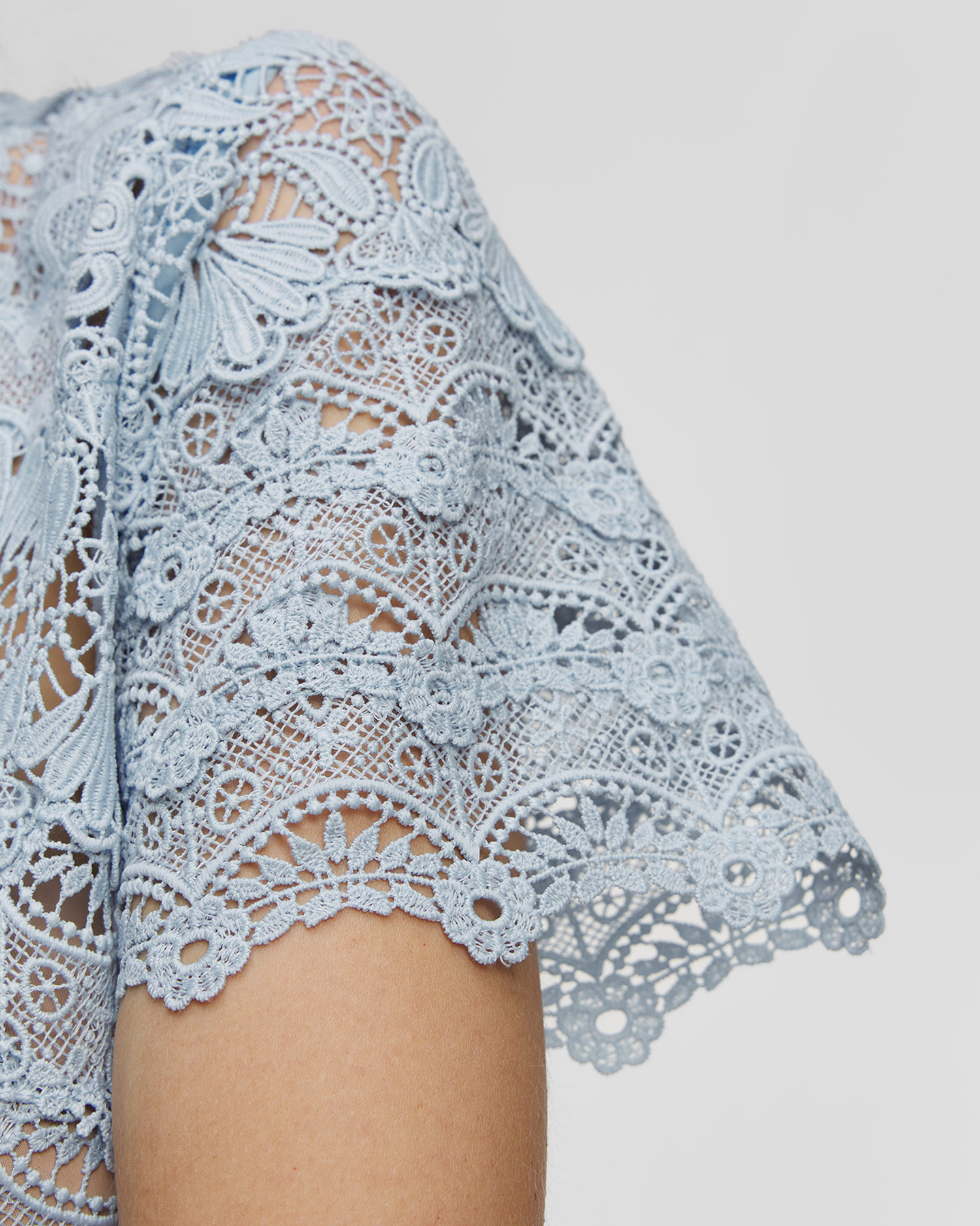 Rochie albastră pentru femei Waimari Hibiscus Midi