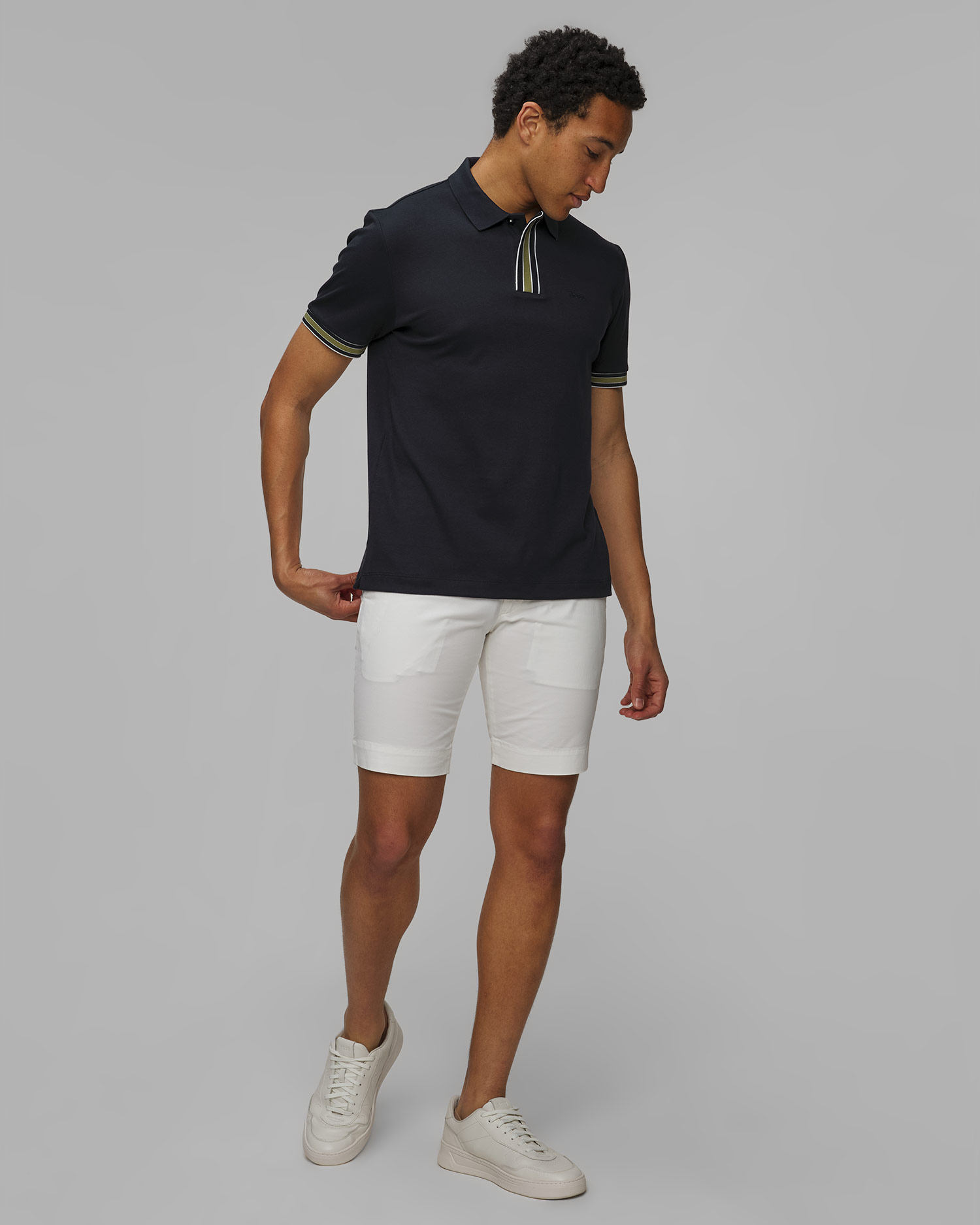 Tmavě modré pánské polo Hugo Boss Parlay