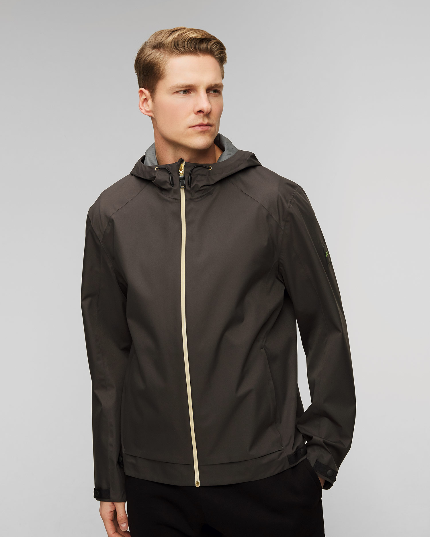 Pánska šedá bunda s hydrofóbnou úpravou Hugo Boss J Miles