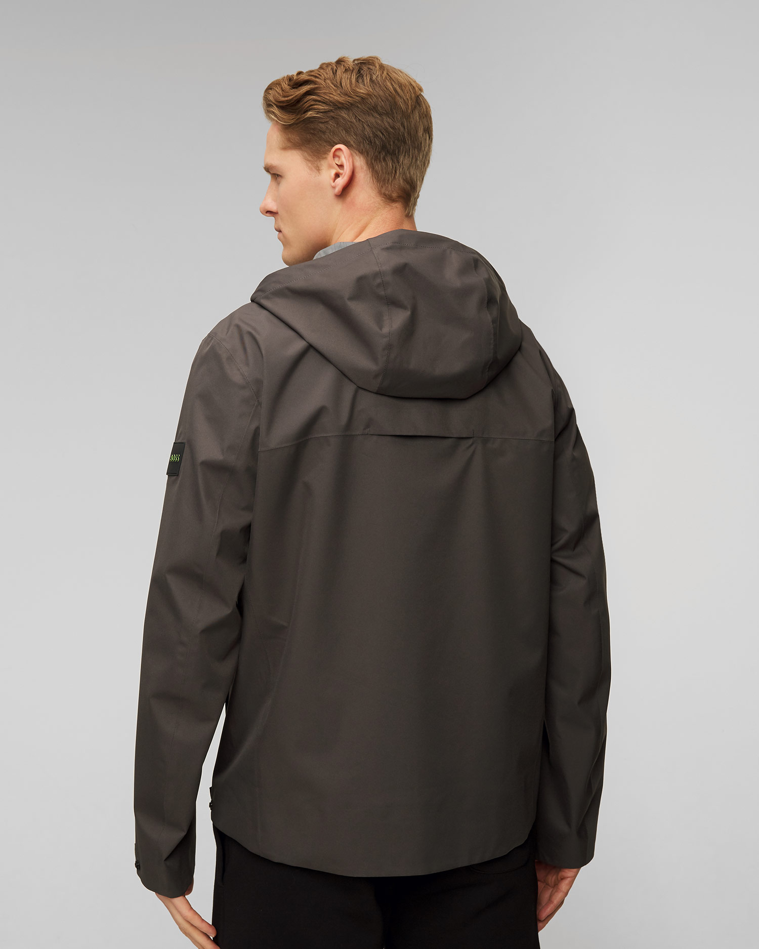 Pánska šedá bunda s hydrofóbnou úpravou Hugo Boss J Miles