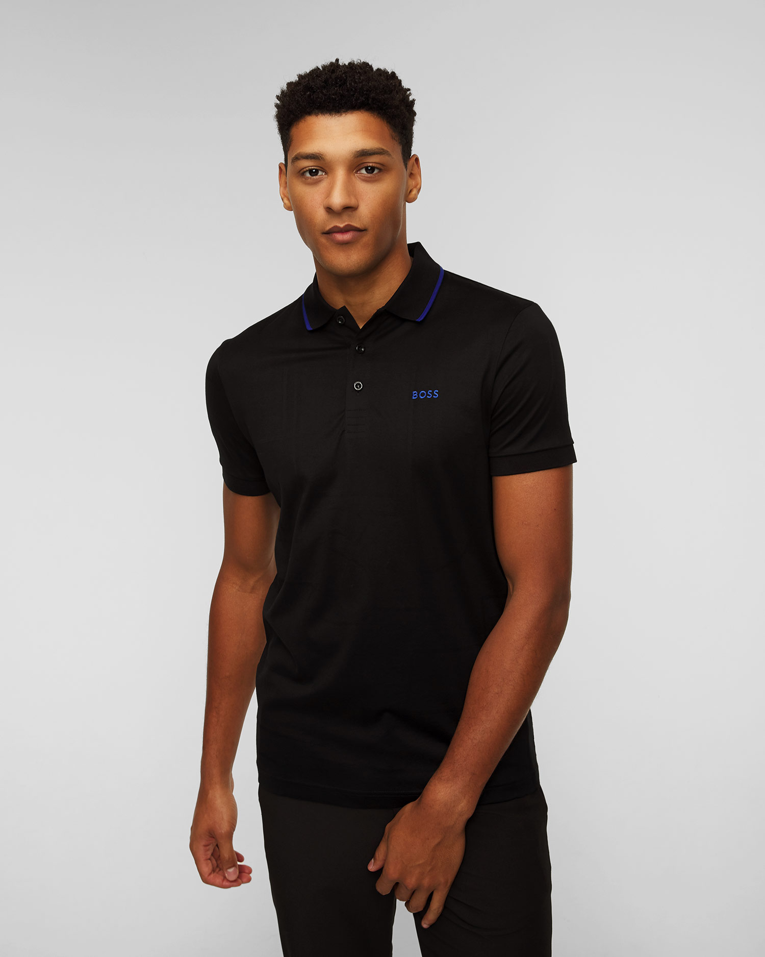Černá pánská polokošile Hugo Boss Paddy