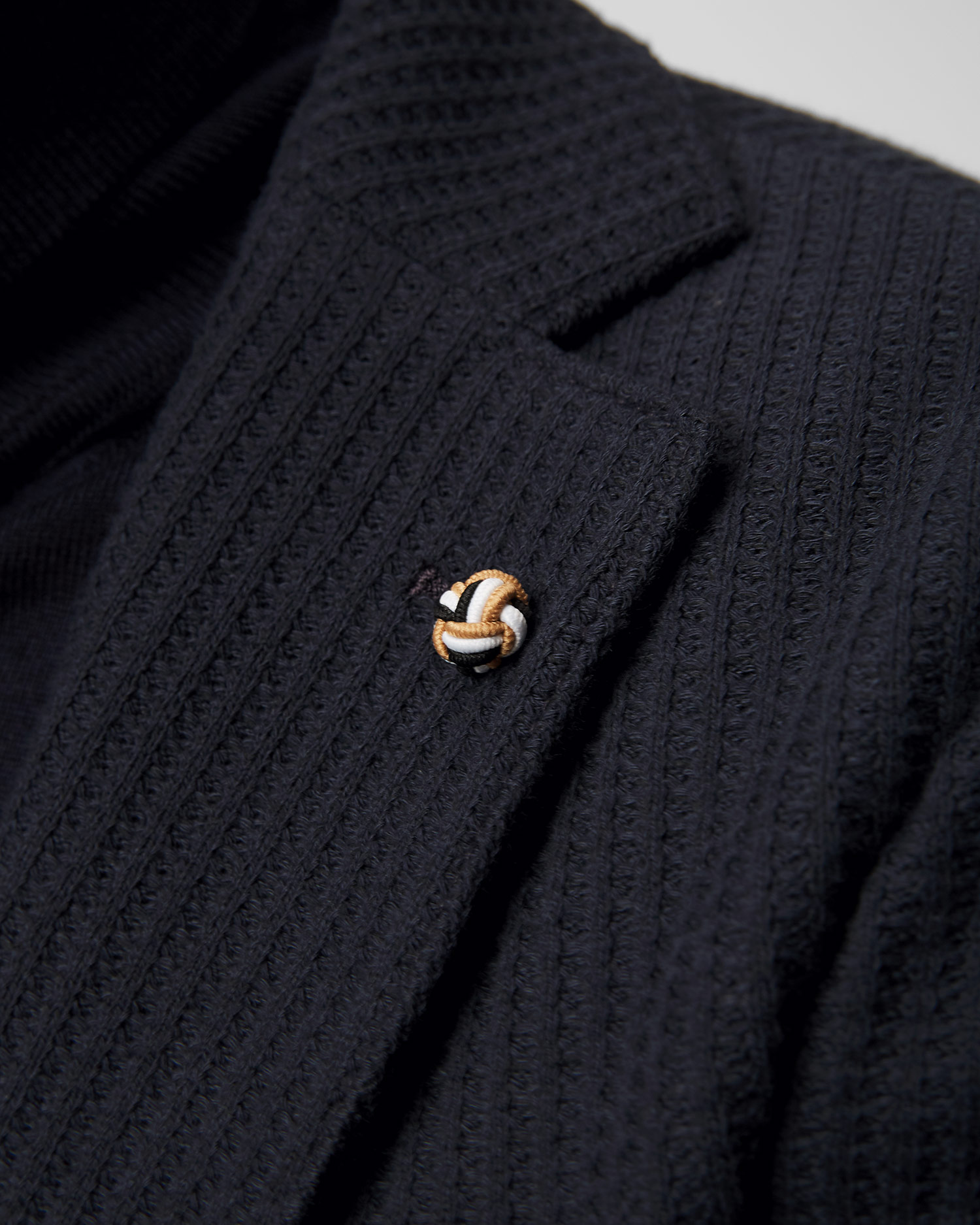 Pánske tmavomodré sako bunda Hugo Boss C-Hanry J-Knit