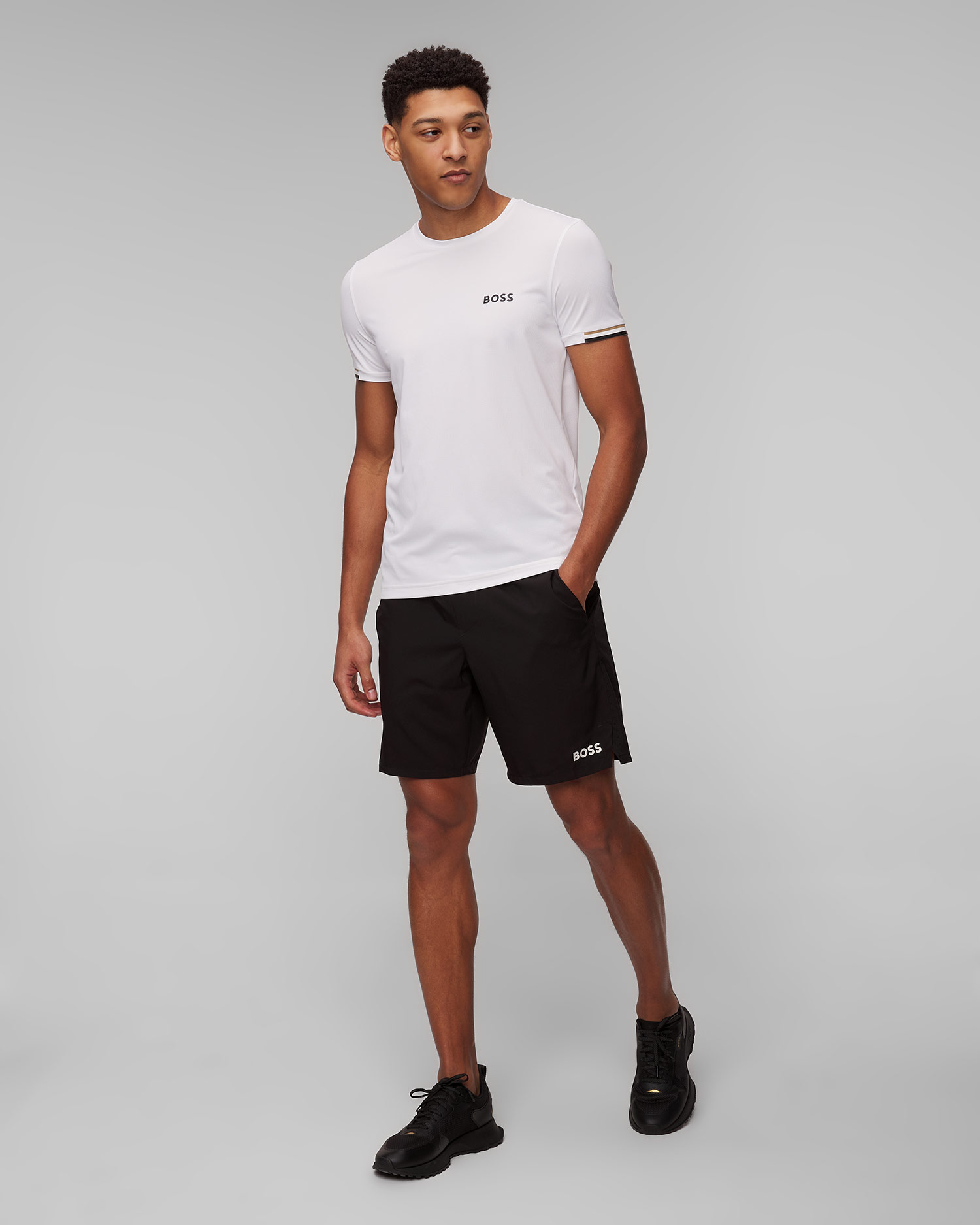 Czarne szorty męskie Hugo Boss S_Set