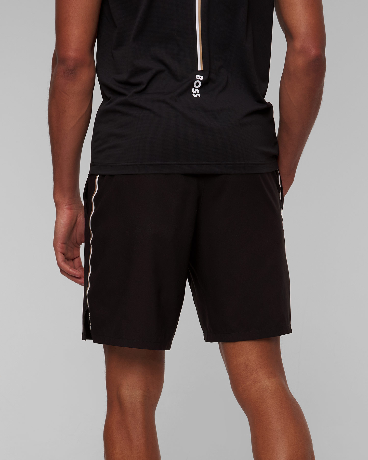 Czarne szorty męskie Hugo Boss S_Break