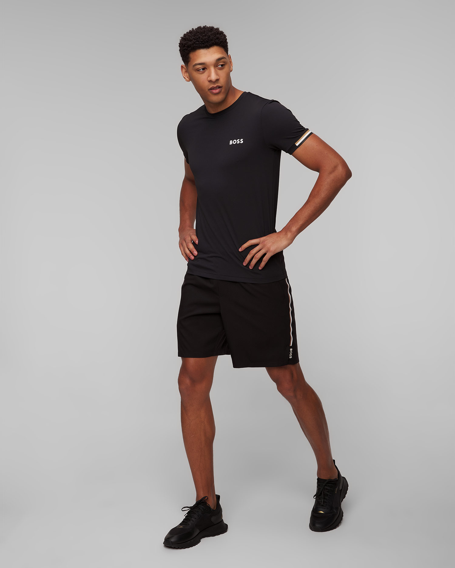 Czarne szorty męskie Hugo Boss S_Break