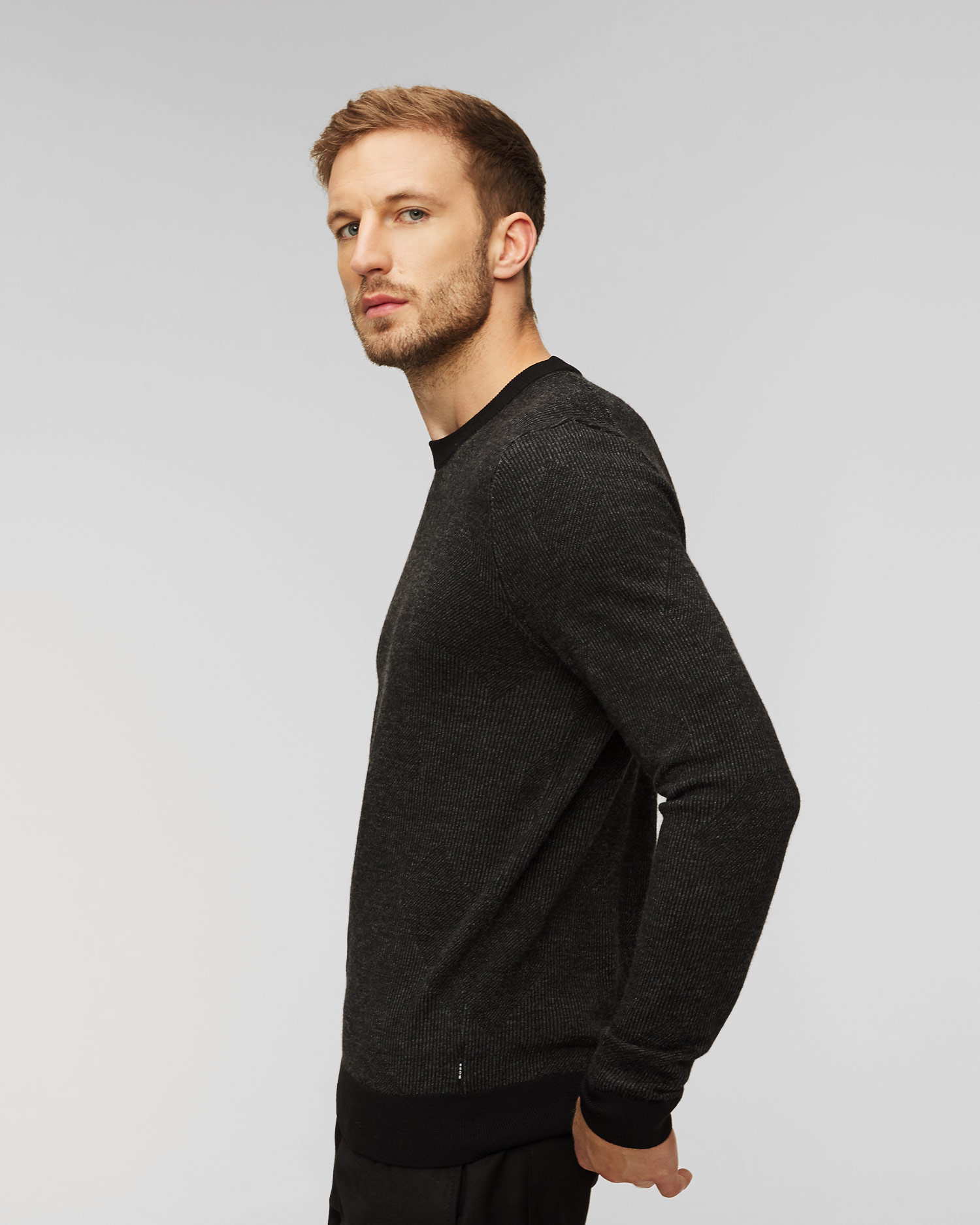 Pánsky vlnený sveter Hugo Boss Motivo