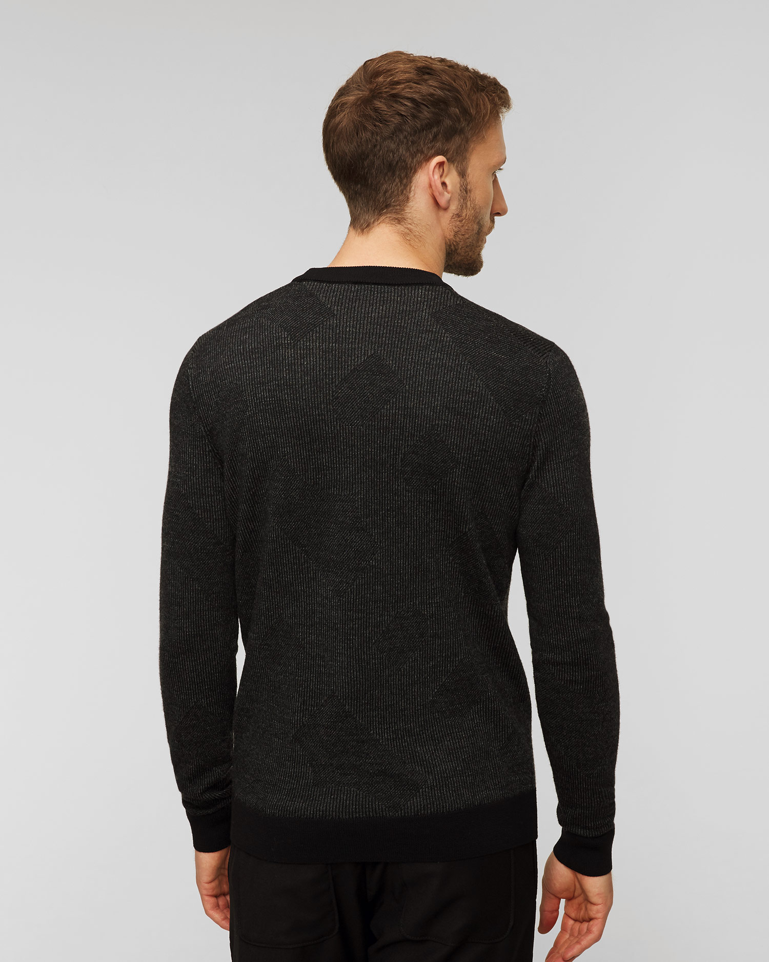 Pánsky vlnený sveter Hugo Boss Motivo