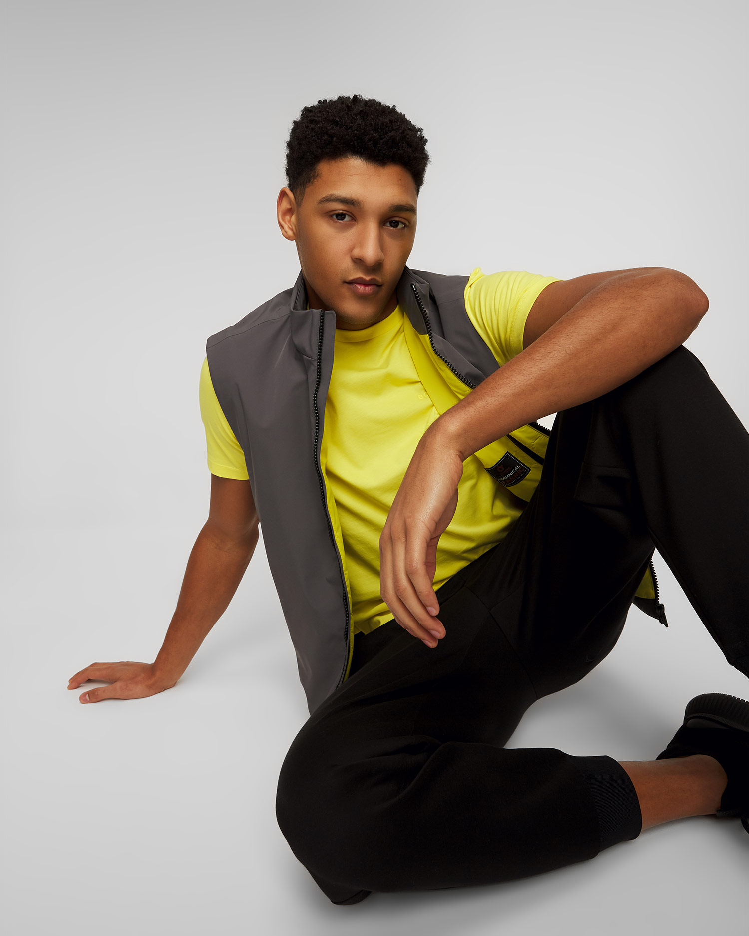 Vestă pentru bărbați Hugo Boss P-Caldio - gri 