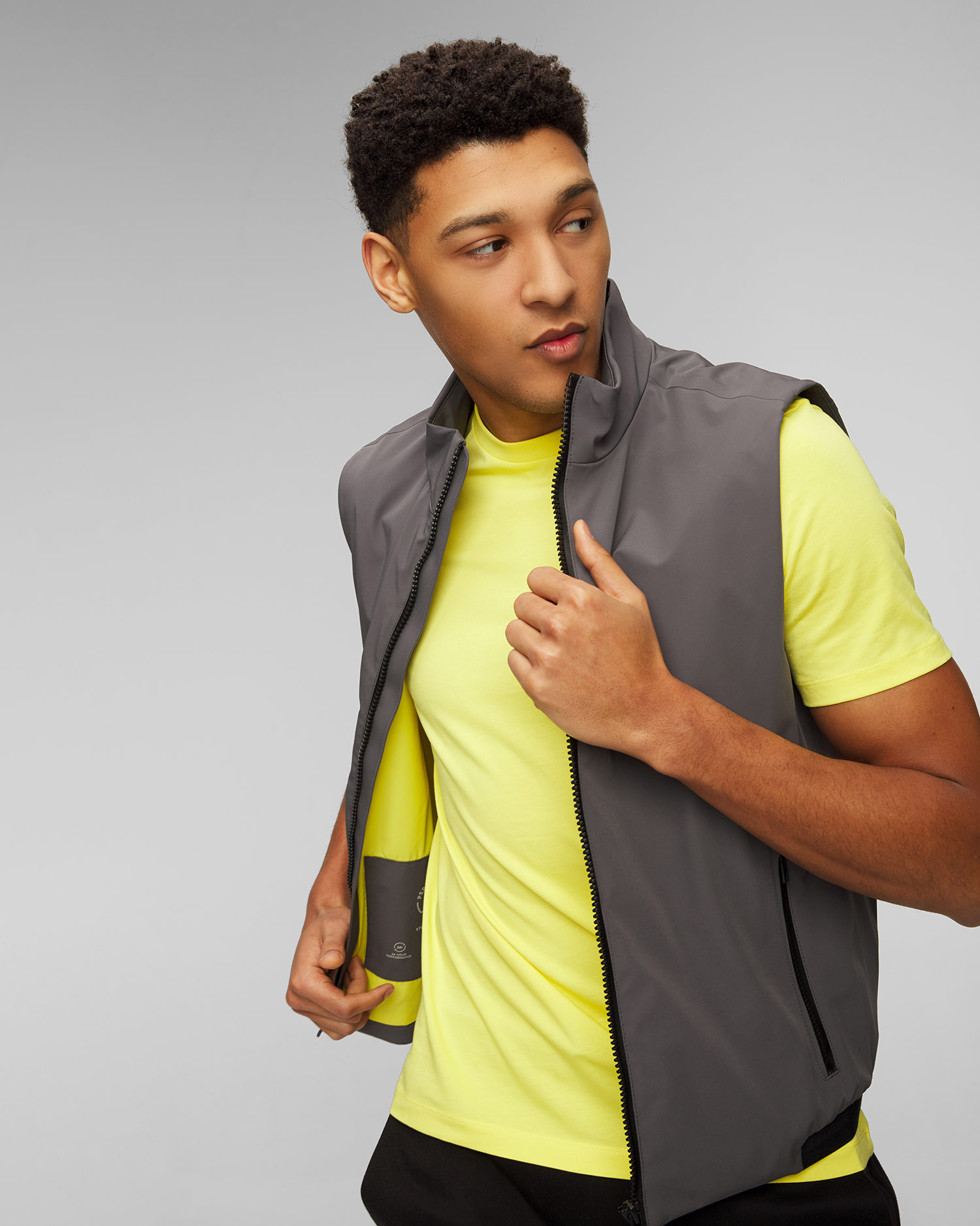 Vestă pentru bărbați Hugo Boss P-Caldio - gri 