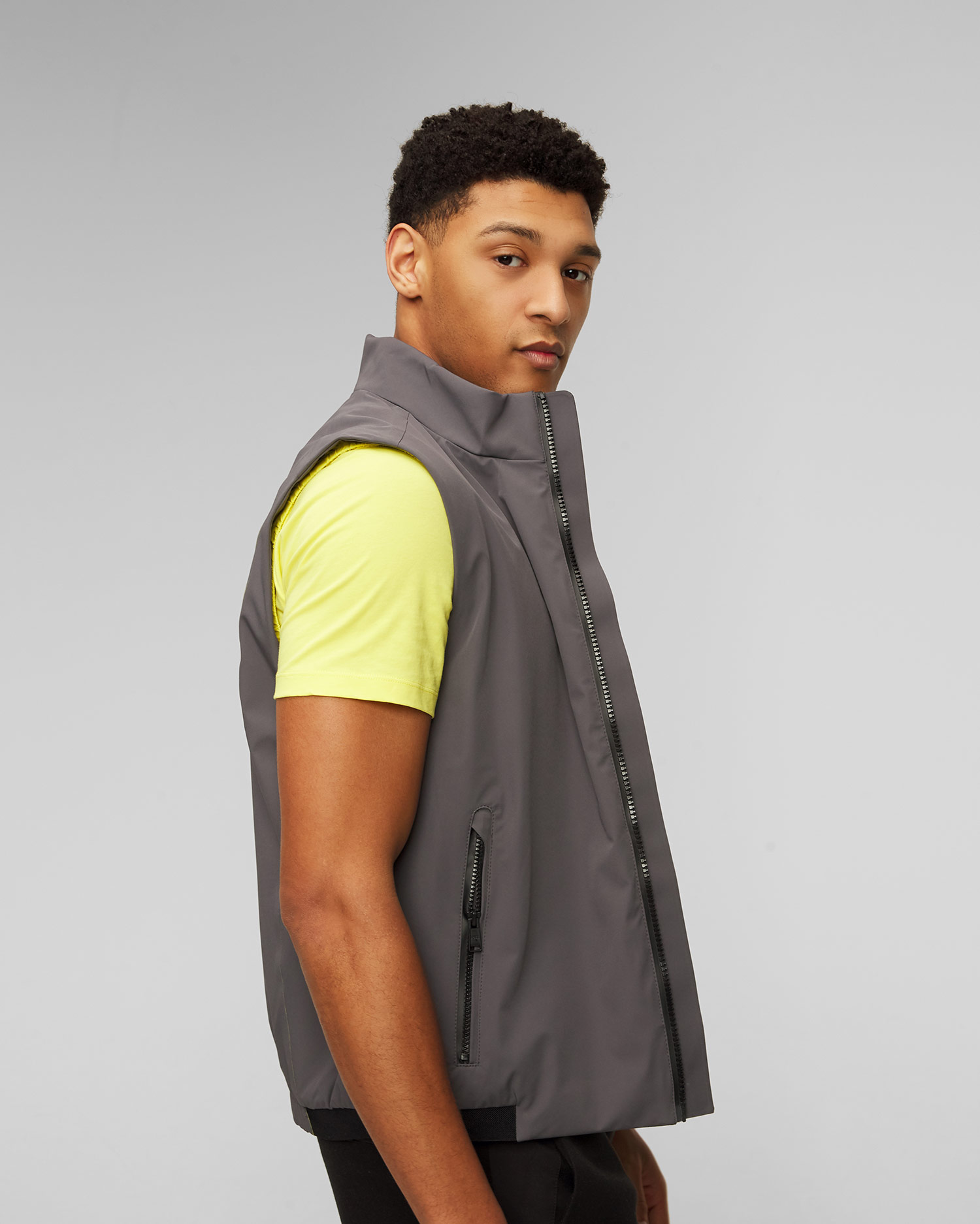 Vestă pentru bărbați Hugo Boss P-Caldio - gri 