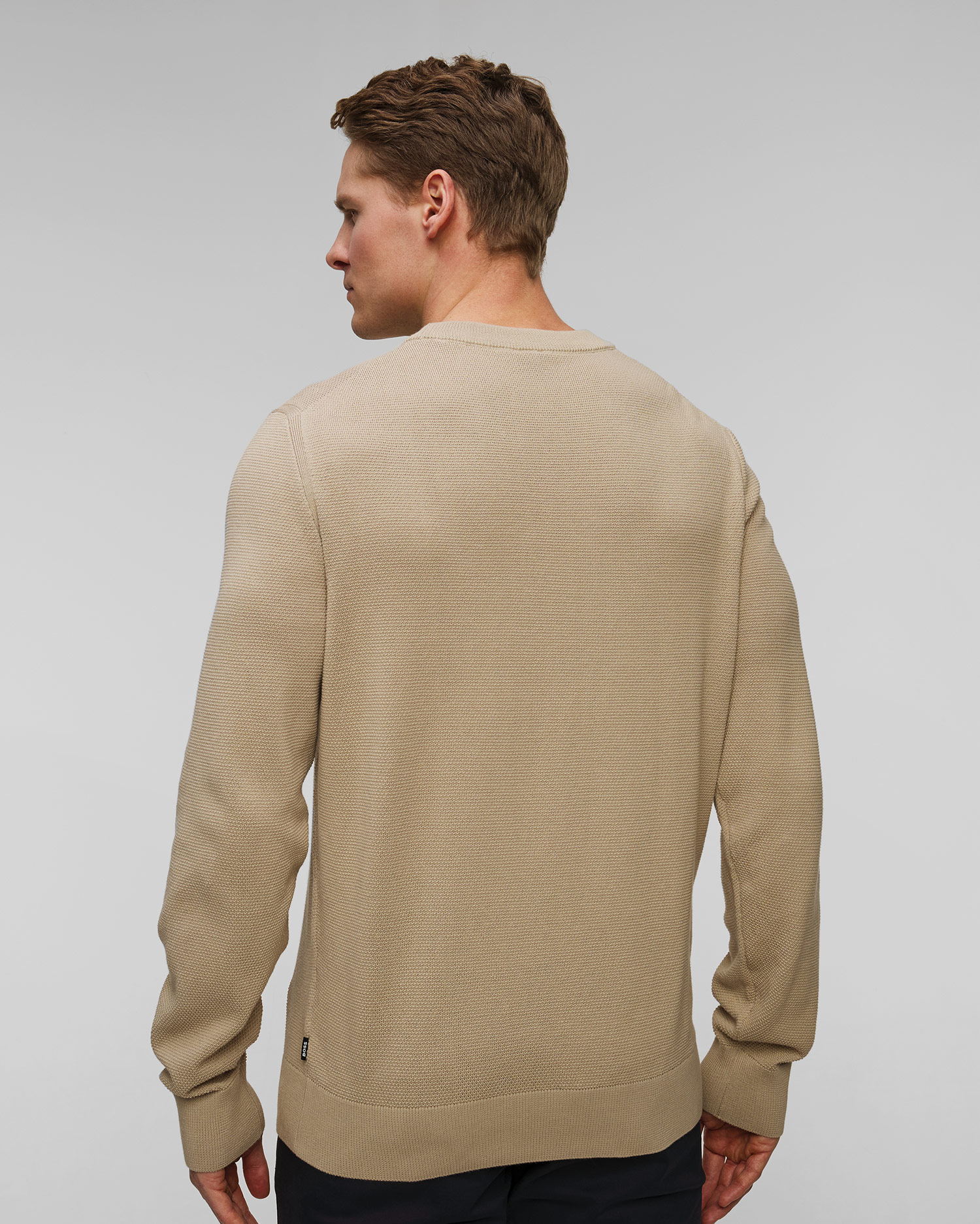 Pánský béžový svetr Hugo Boss Ecaio-P