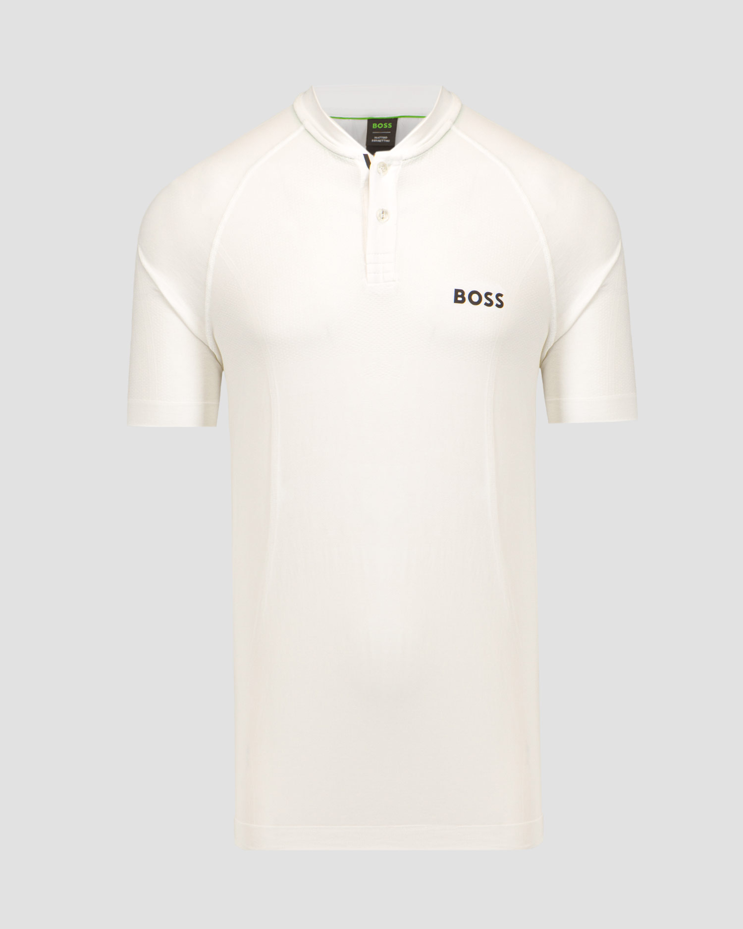 Biała koszulka polo męska BOSS X MATTEO BERRETTINI Pariq MB