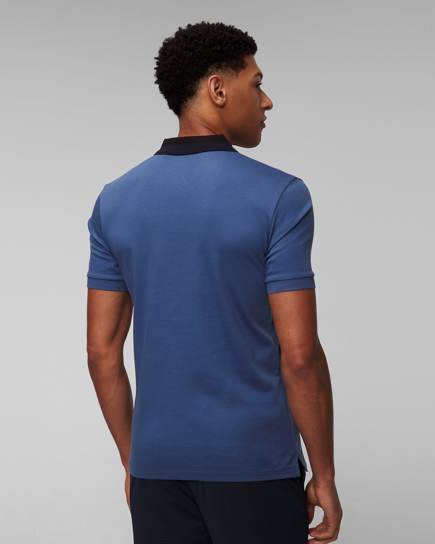 Polo bleu pour hommes Hugo Boss Phillipson 