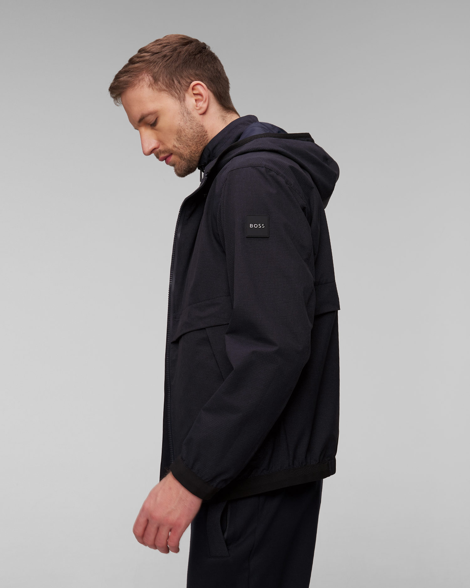 Giacca blu scuro da uomo Hugo Boss P-Crispian