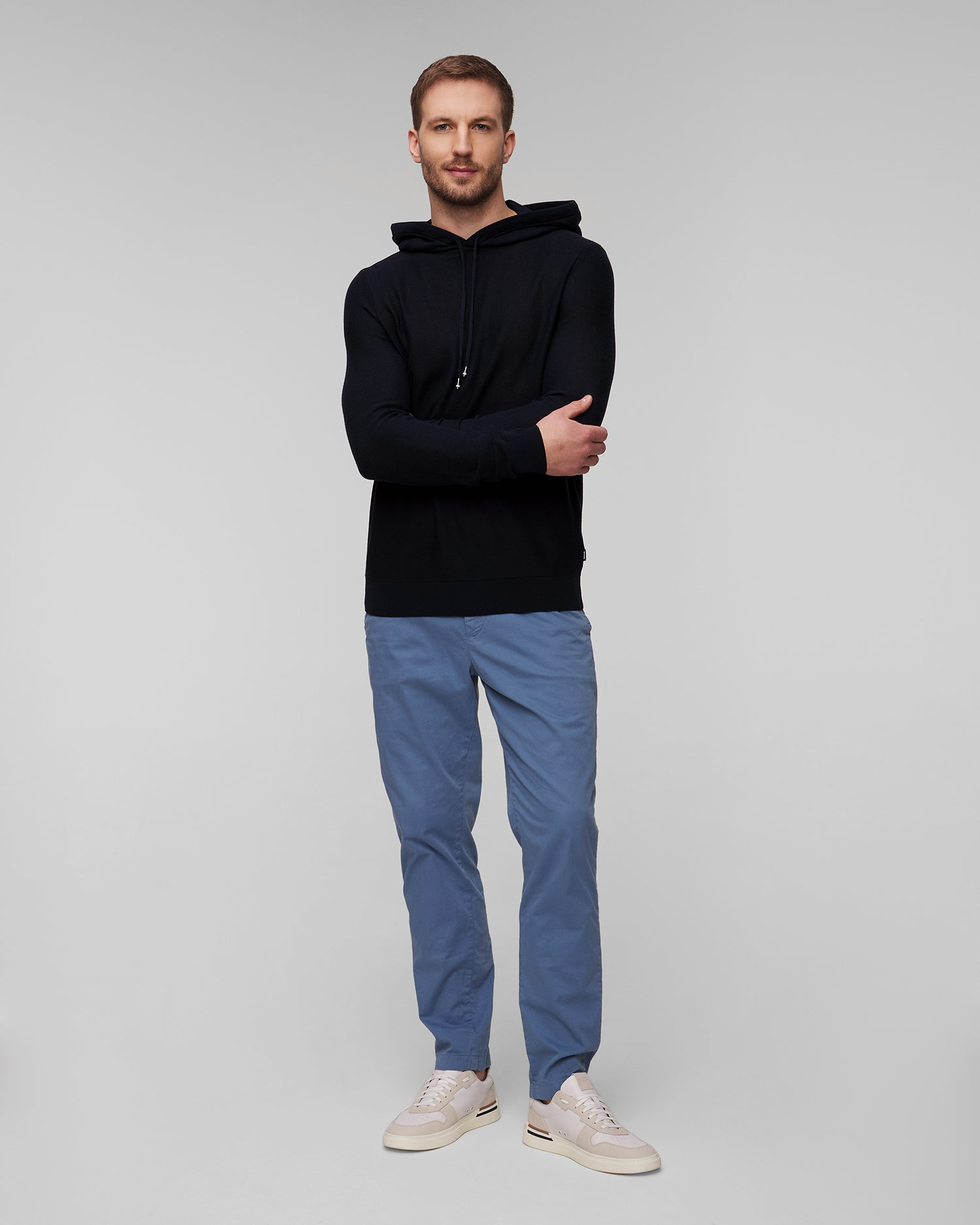 Maglione blu scuro da uomo Hugo Boss Trapani