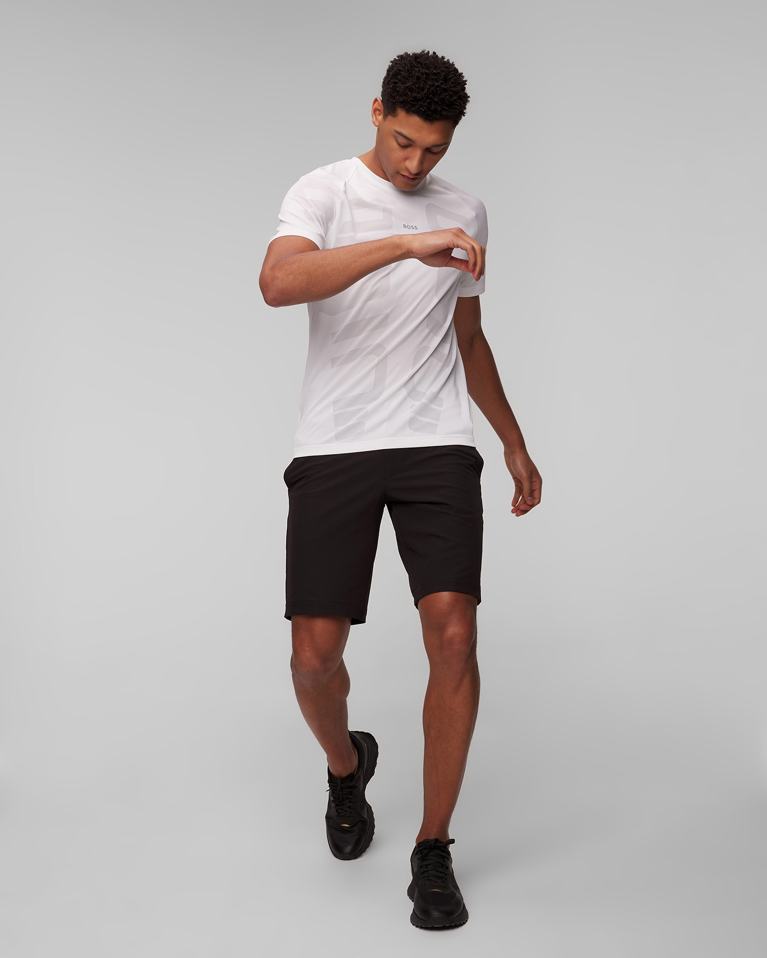 Bílé pánské tričko Hugo Boss Tariq