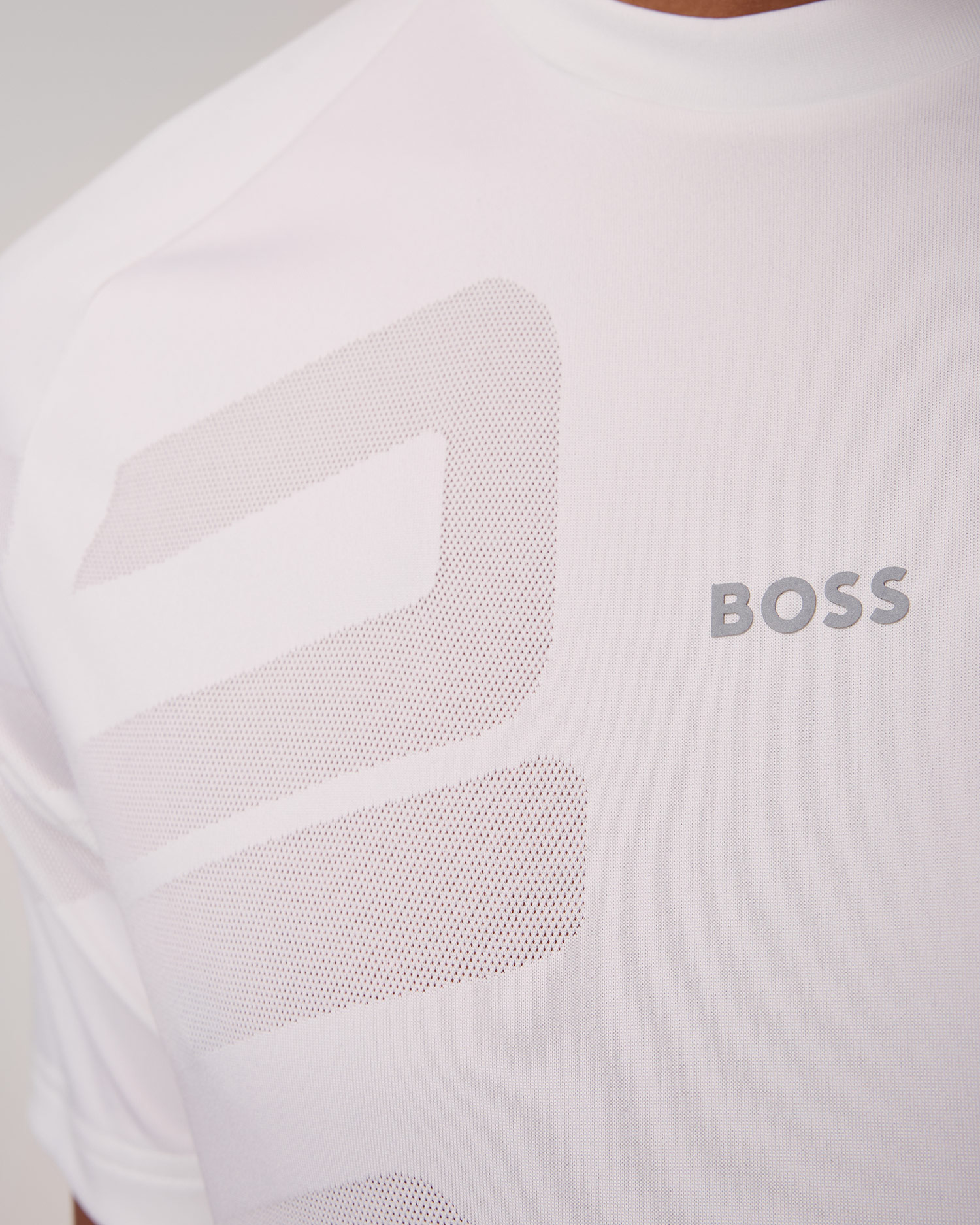 Bílé pánské tričko Hugo Boss Tariq