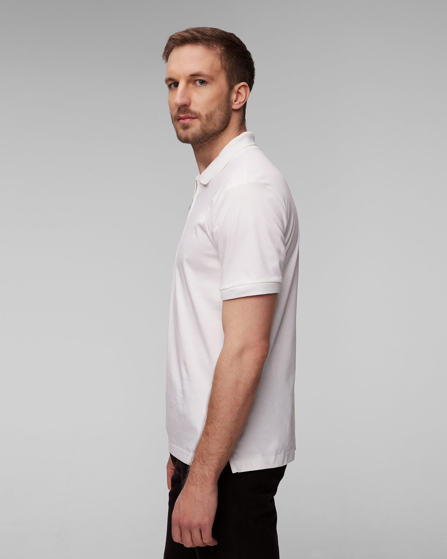 Pánská bílá polokošile Hugo Boss Polston