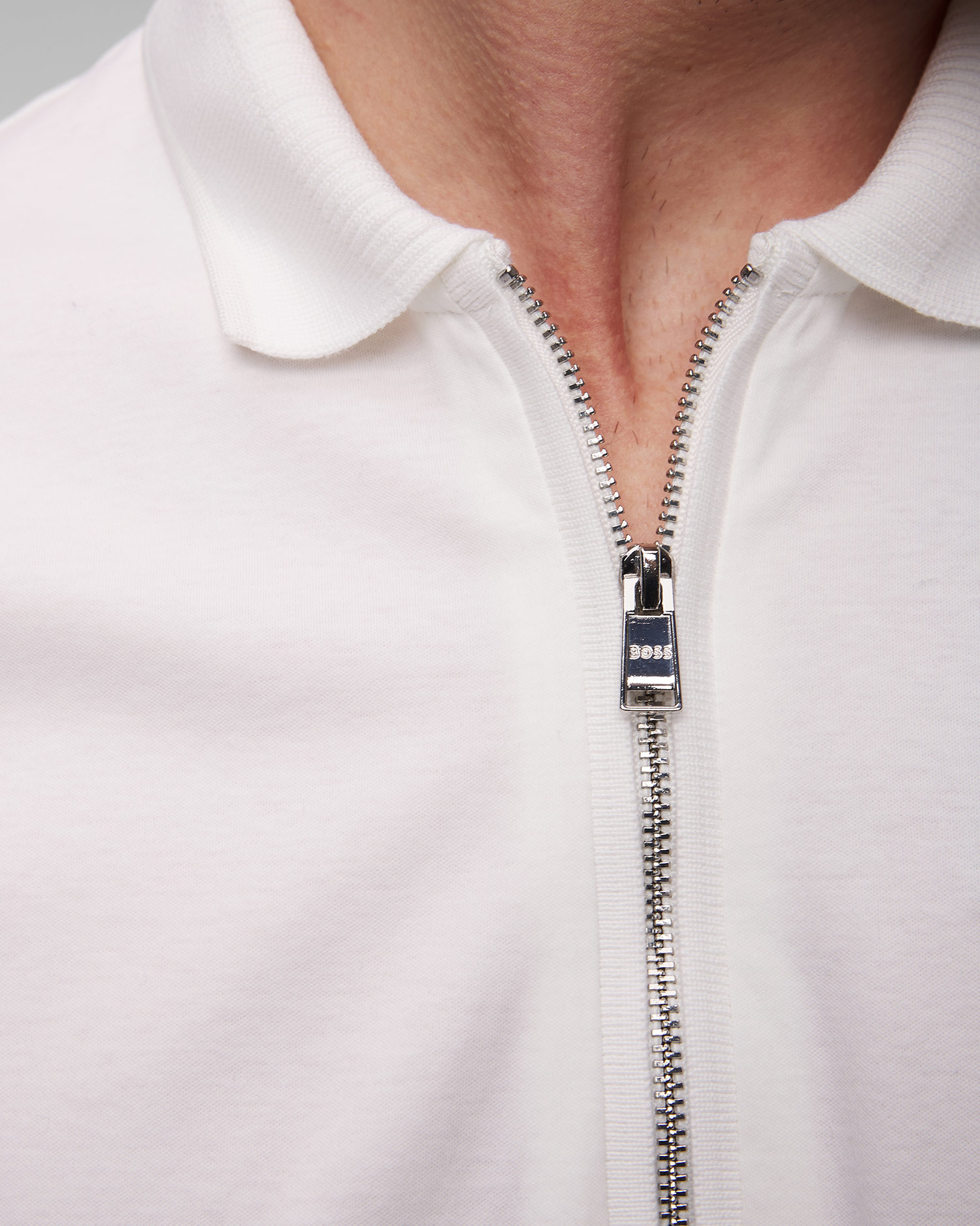 Pánská bílá polokošile Hugo Boss Polston