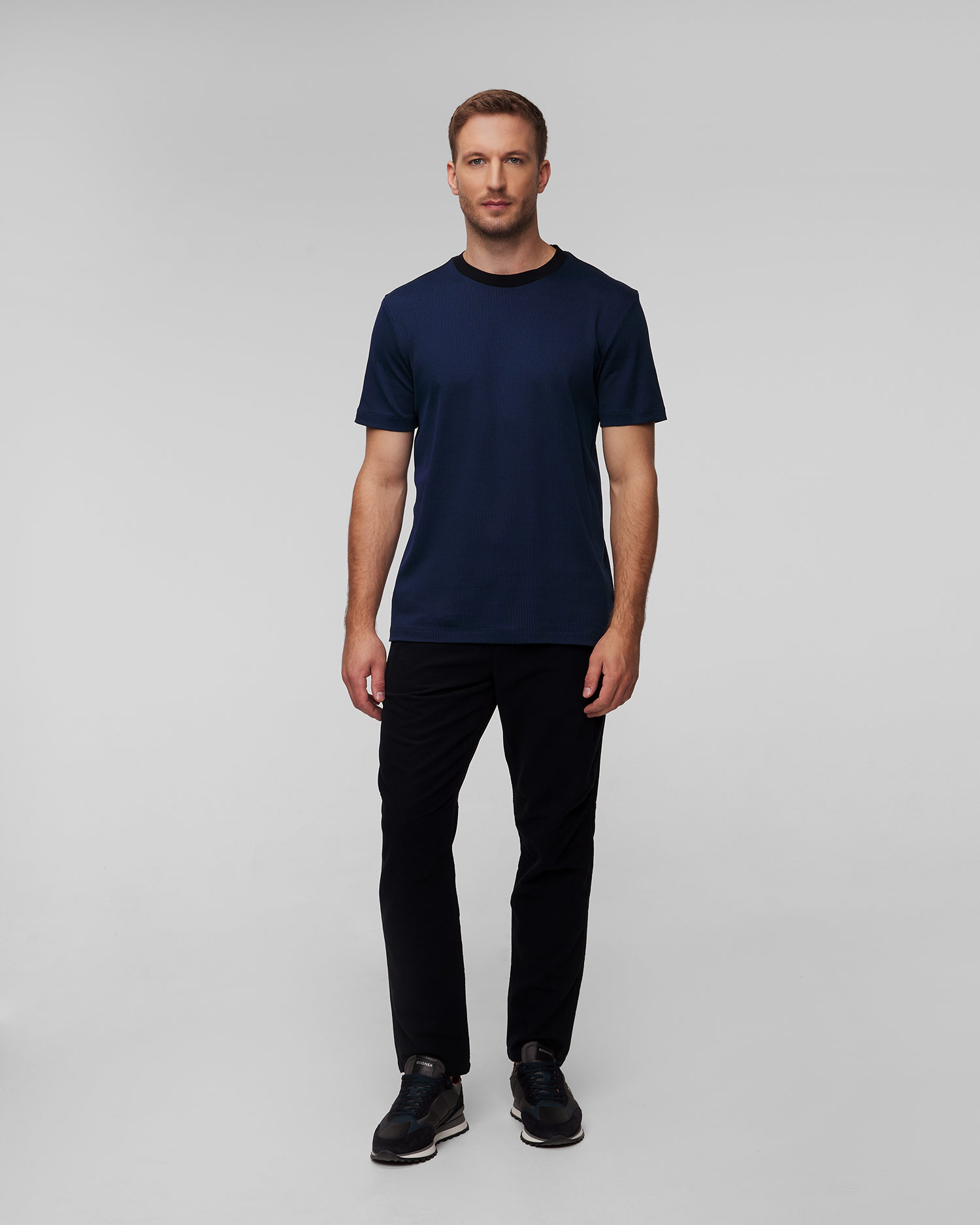 Men's navy blue T-shirt Hugo Boss H-Tiburt
