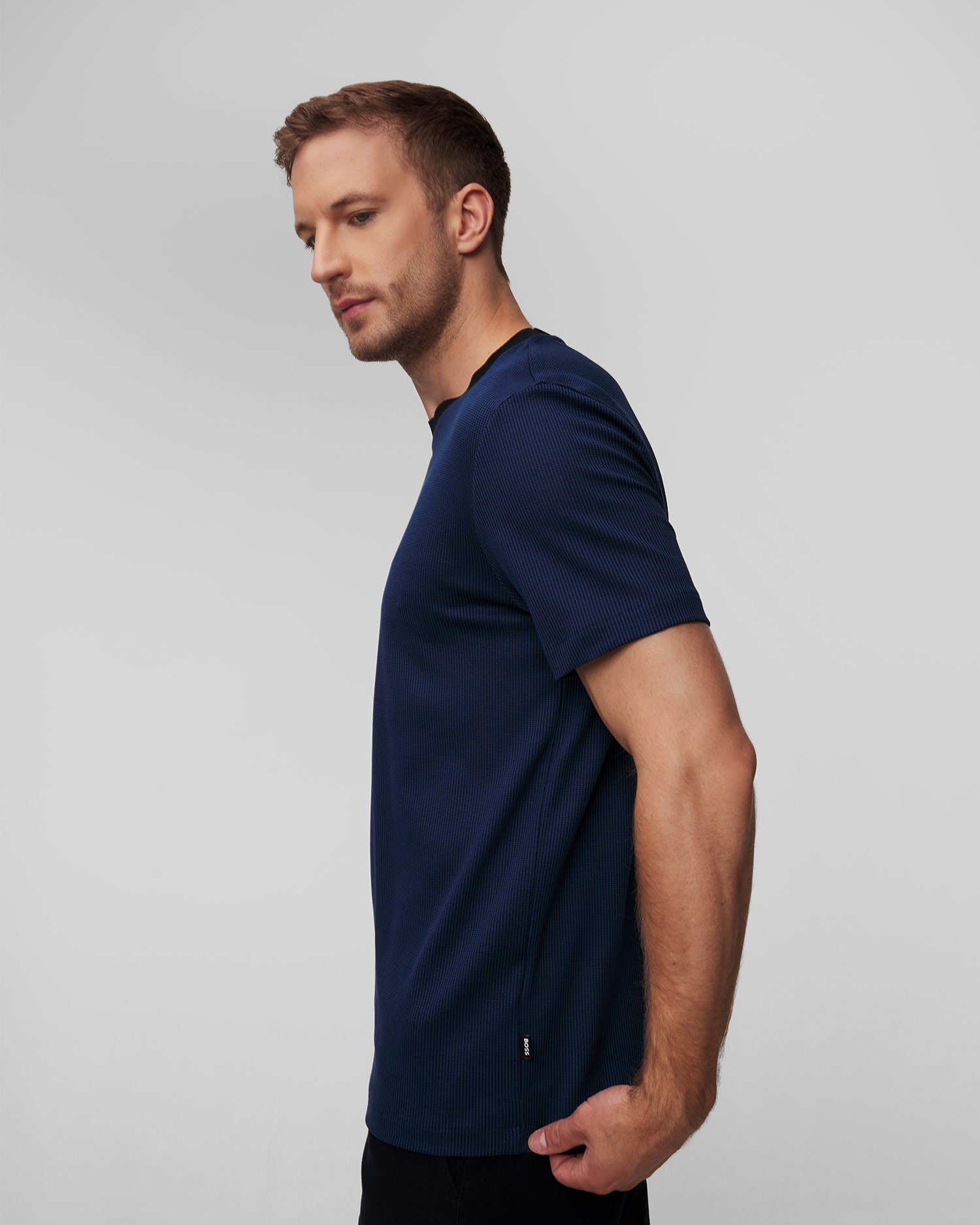 Men's navy blue T-shirt Hugo Boss H-Tiburt