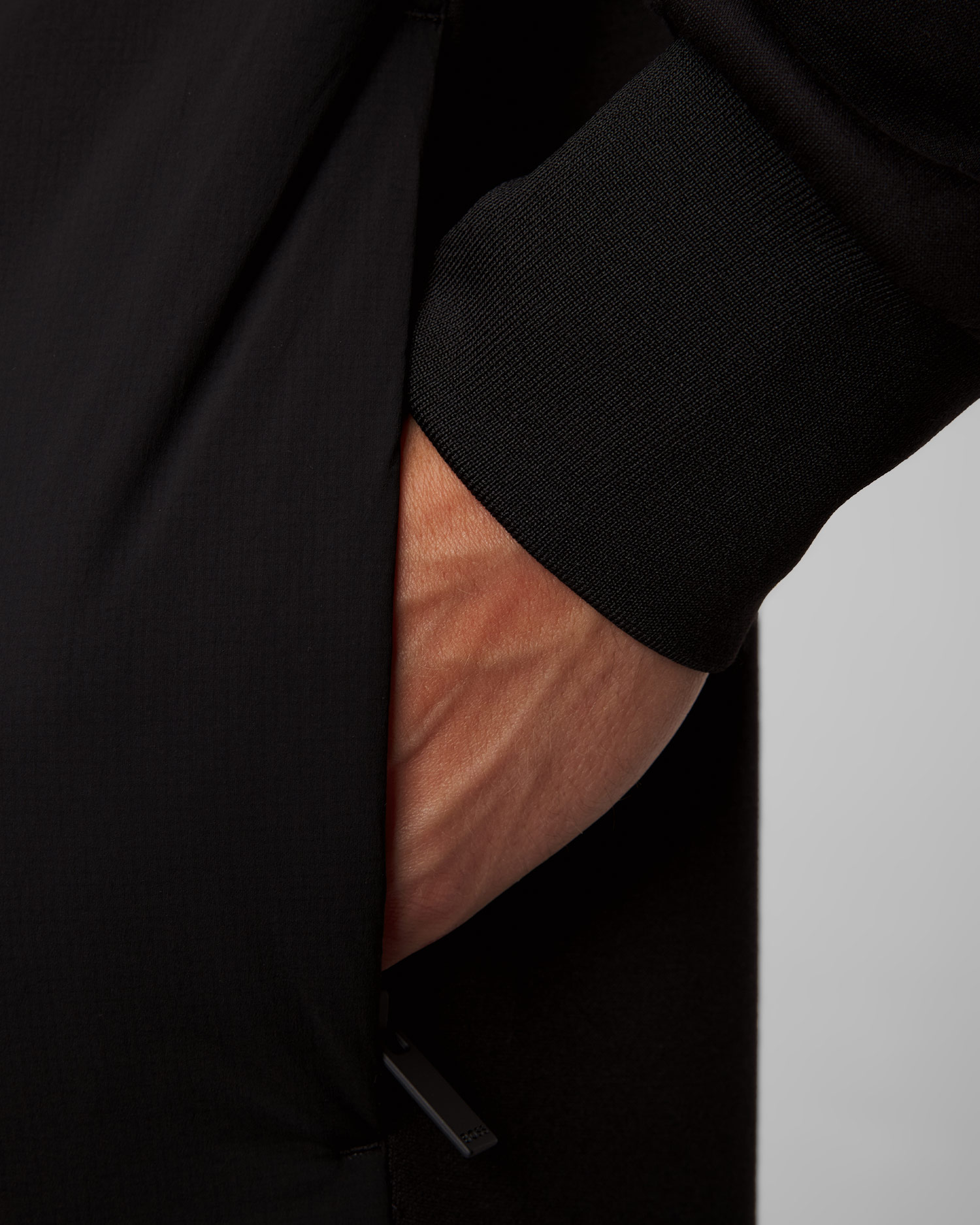 Men's black zip-up sweatshirt Hugo Boss P Steele