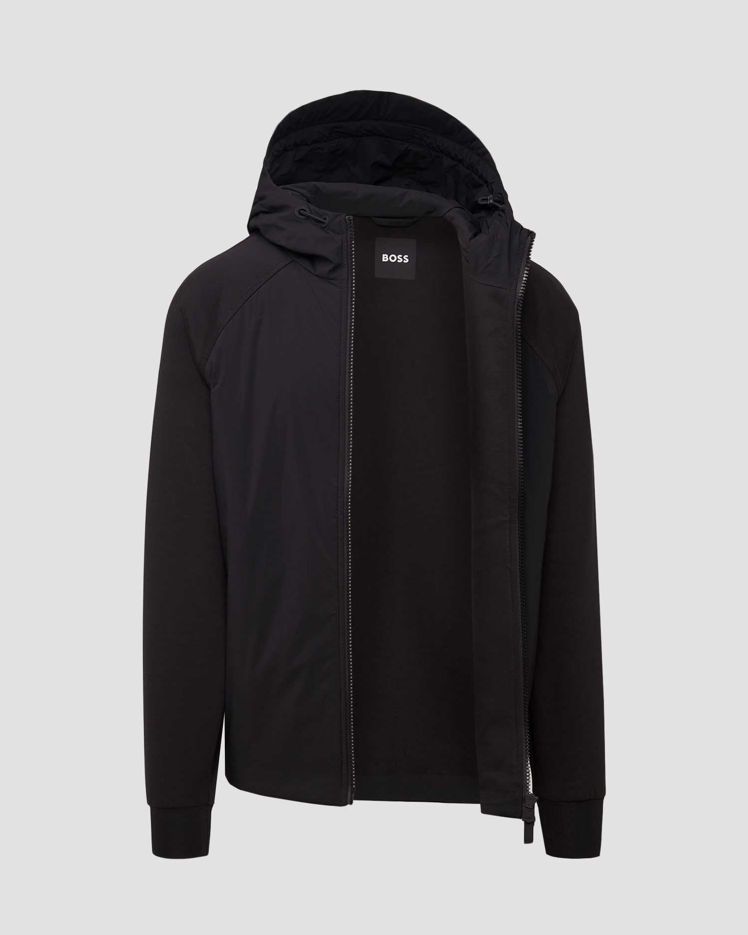 Men's black zip-up sweatshirt Hugo Boss P Steele