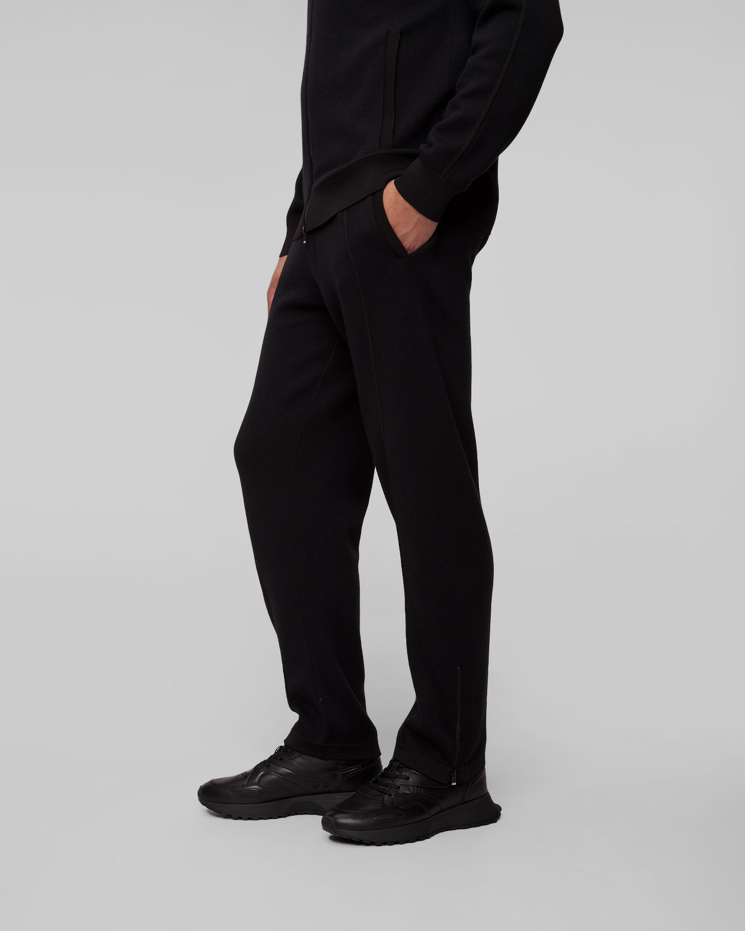 Men's black wool trousers Hugo Boss H Donetto