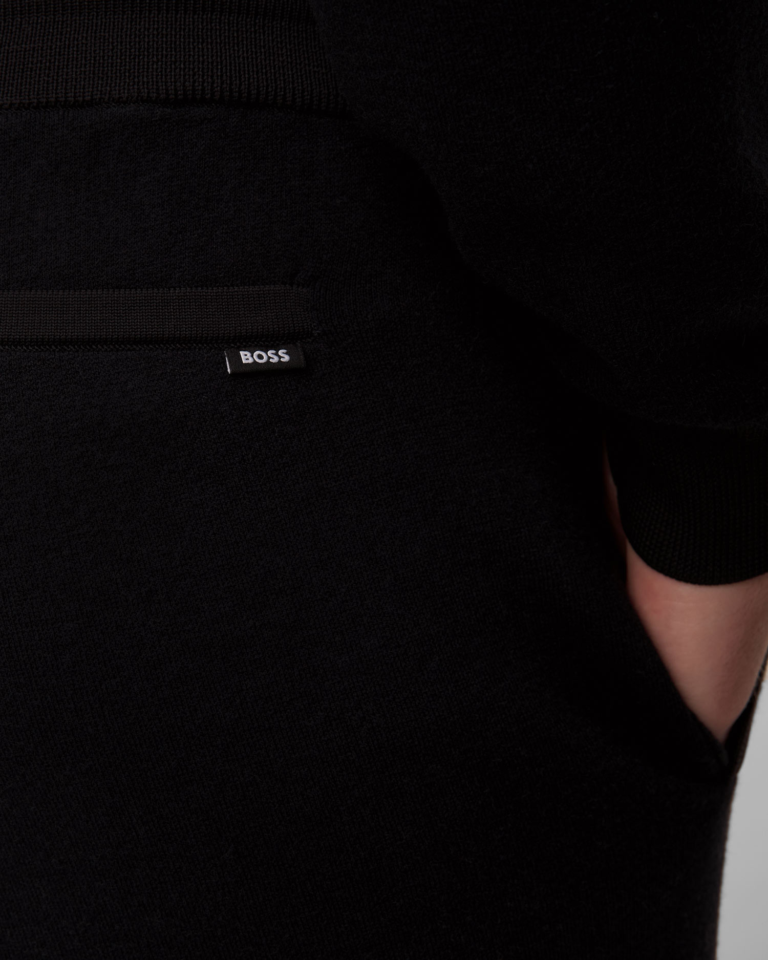 Men's black wool trousers Hugo Boss H Donetto