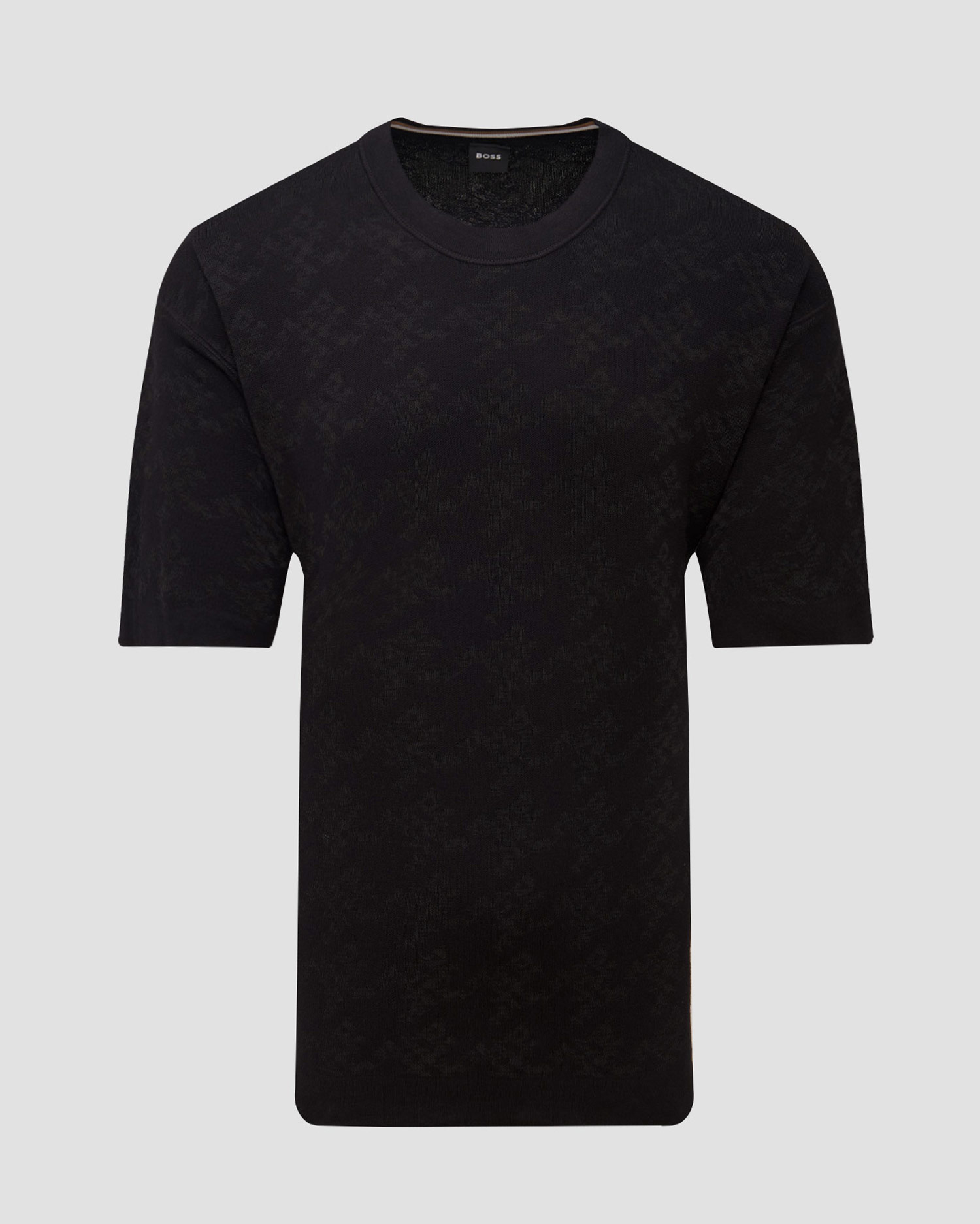 Men’s black T-shirt with viscose Black Hugo Boss C Darimo