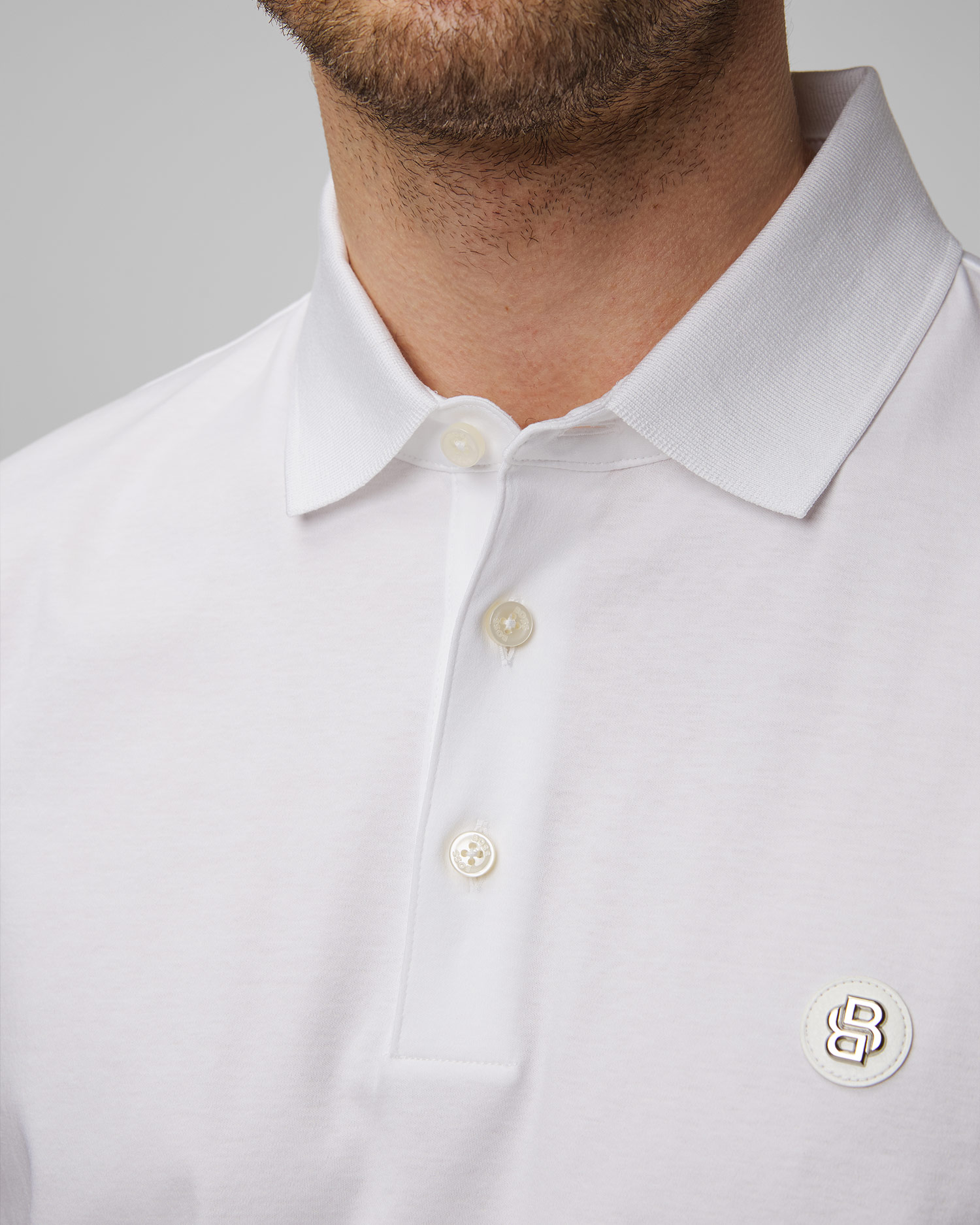Bílé pánské polo Hugo Boss C-Parris