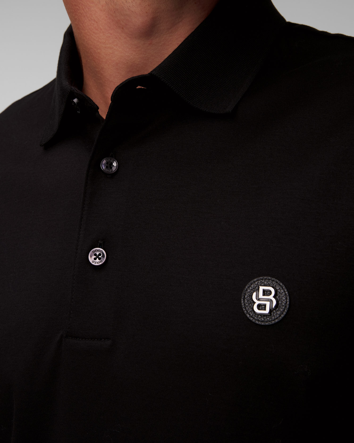 Men's black polo shirt Hugo Boss C-Parris