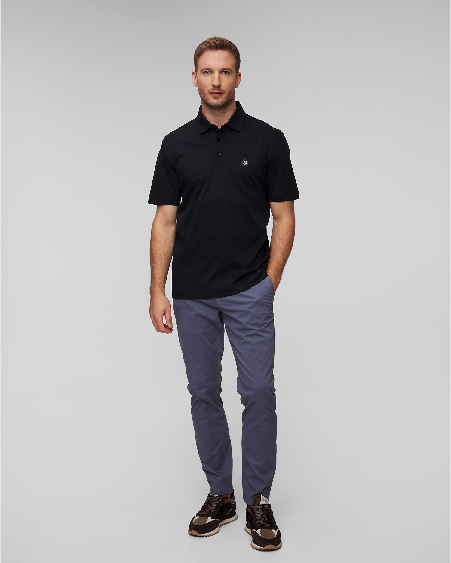 Polo bleu marine pour hommes Hugo Boss C-Parris