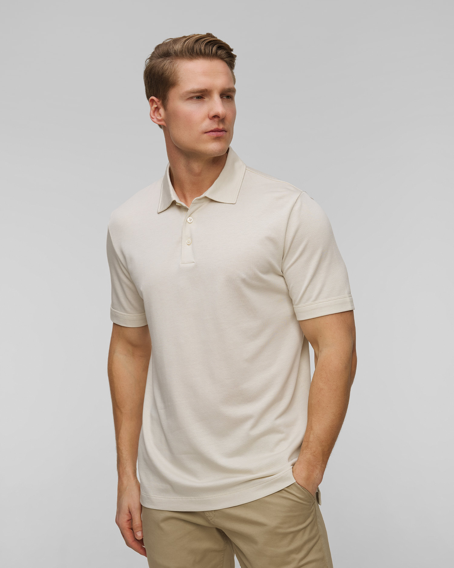 Pánské béžové polo Hugo Boss H-Press