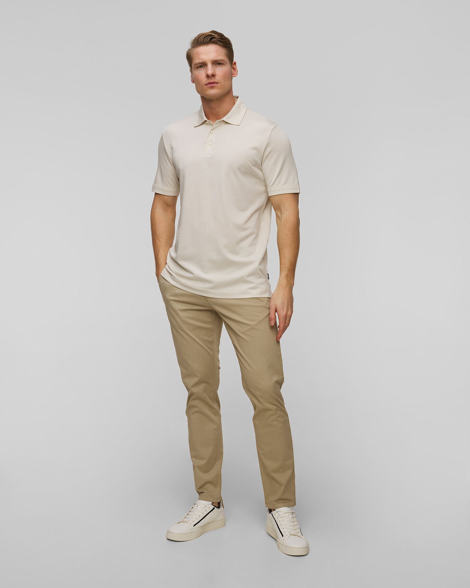 Pánské béžové polo Hugo Boss H-Press