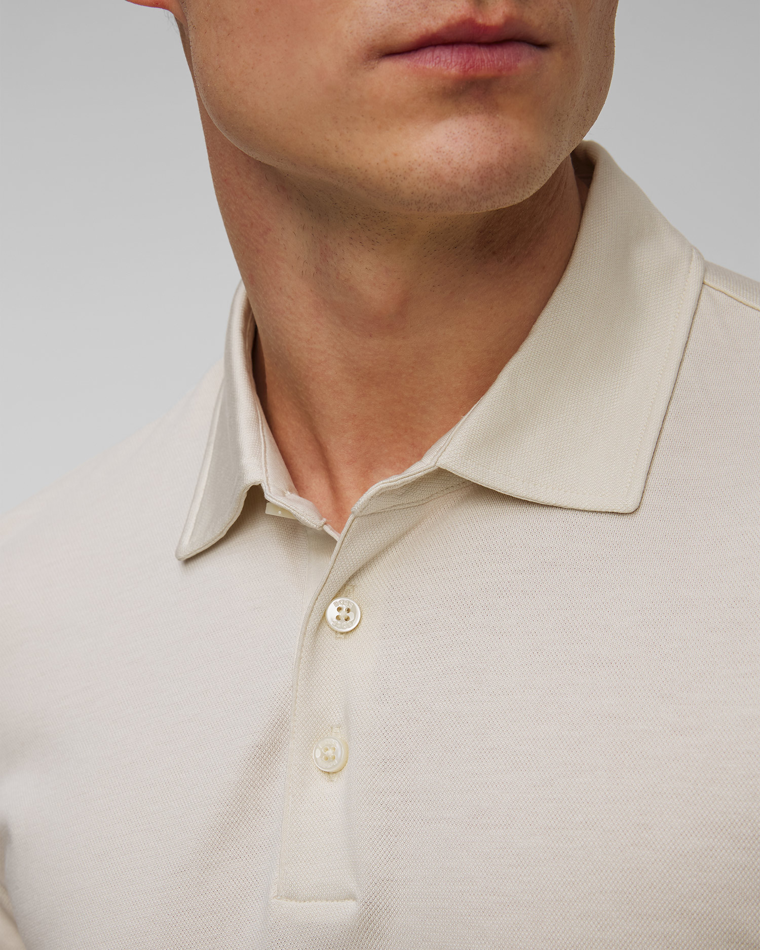 Pánské béžové polo Hugo Boss H-Press