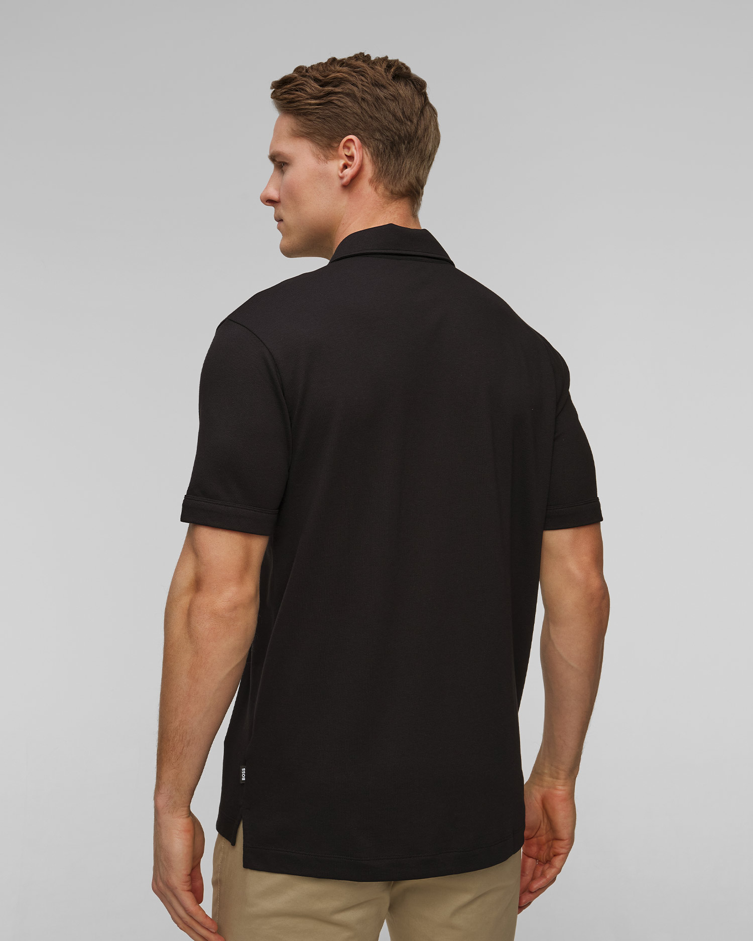 Men’s polo black Hugo Boss H-Press