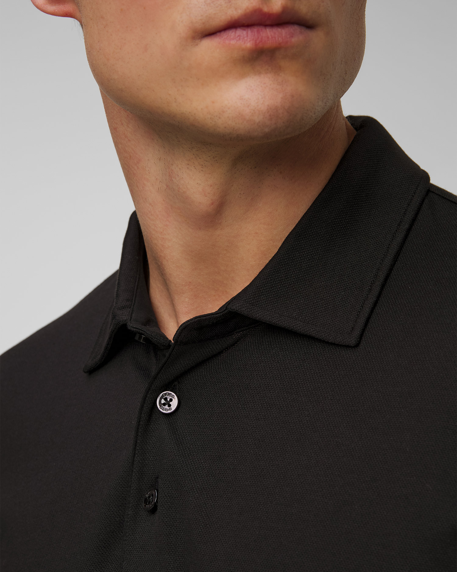 Černé pánské polo Hugo Boss H-Press