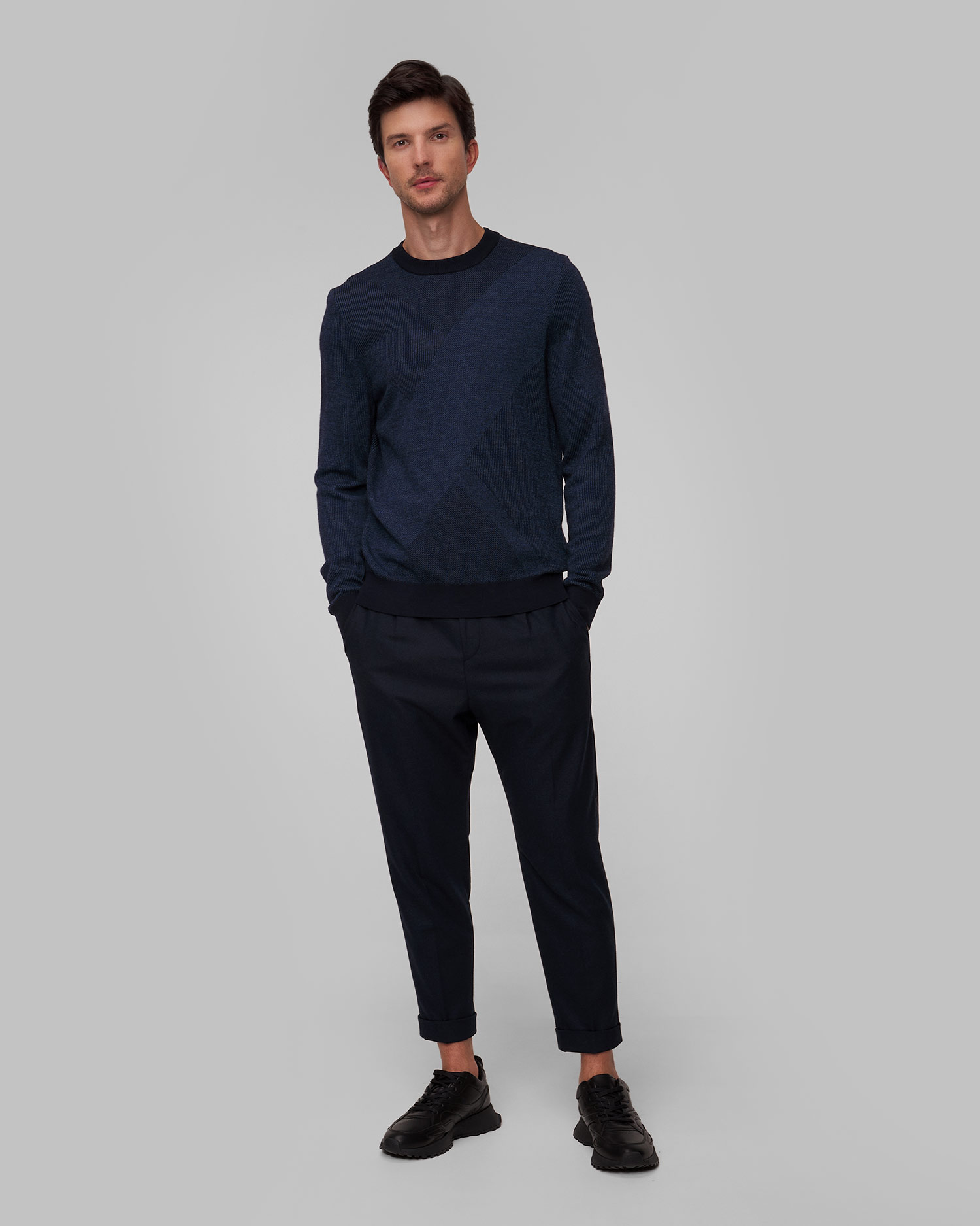 Pull en laine pour hommes Hugo Boss H-Eclaus
