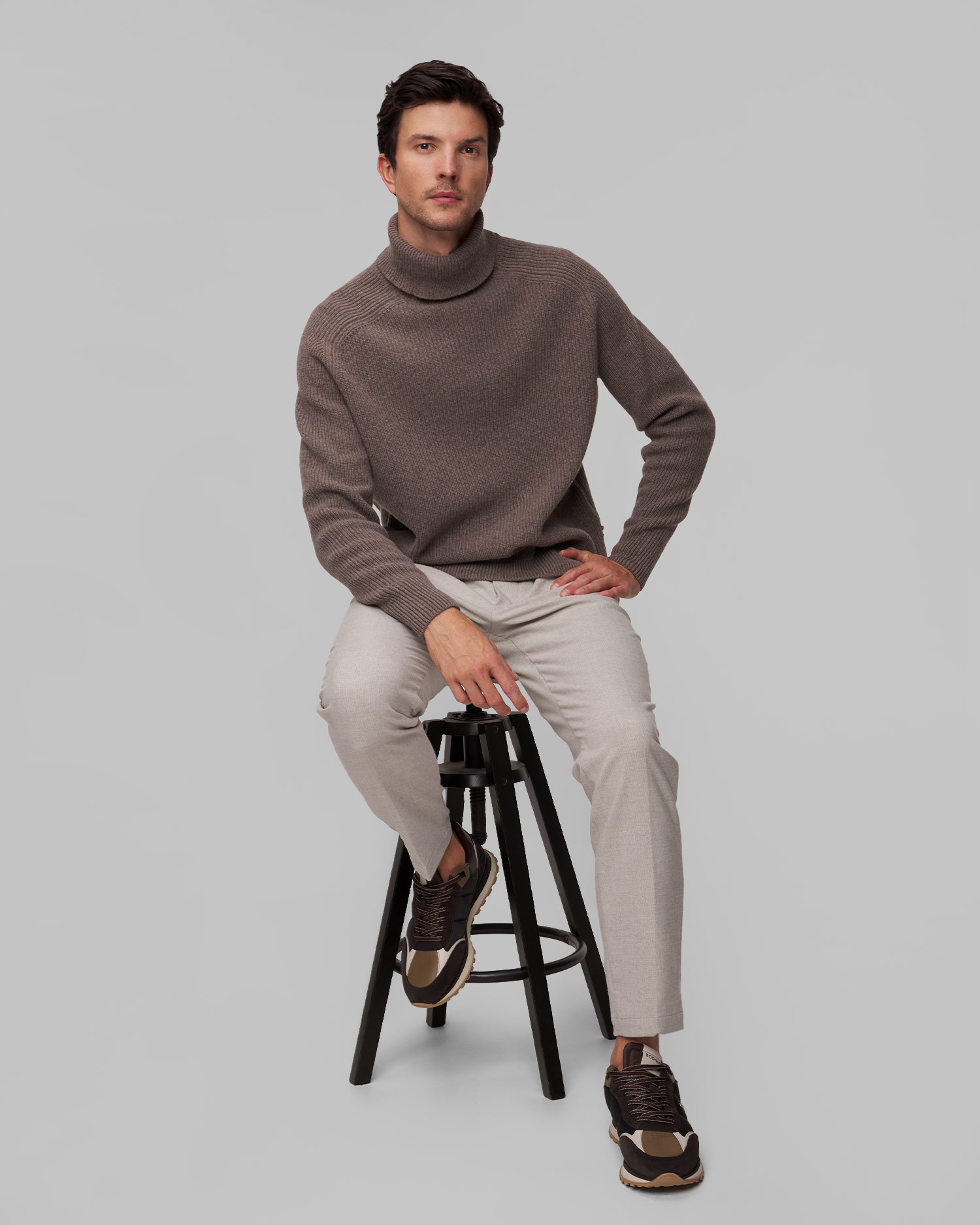 Pull en laine pour hommes Hugo Boss C-Evento