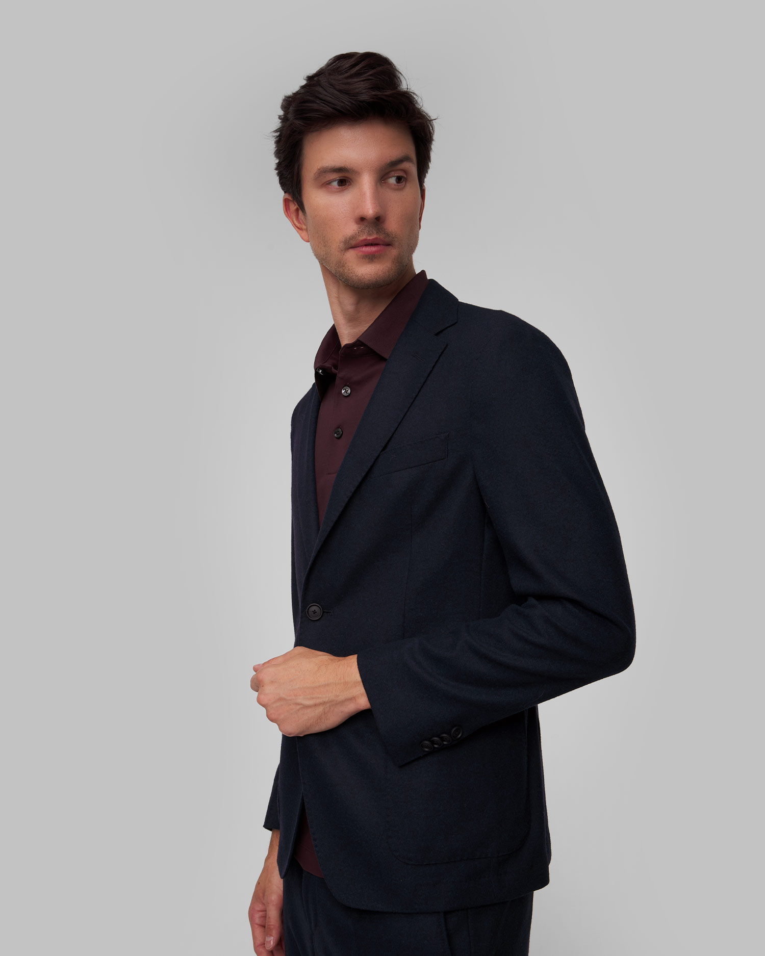 Blazer en laine bleu marine pour hommes Hugo Boss P Hanry, Couleur: Granatowy